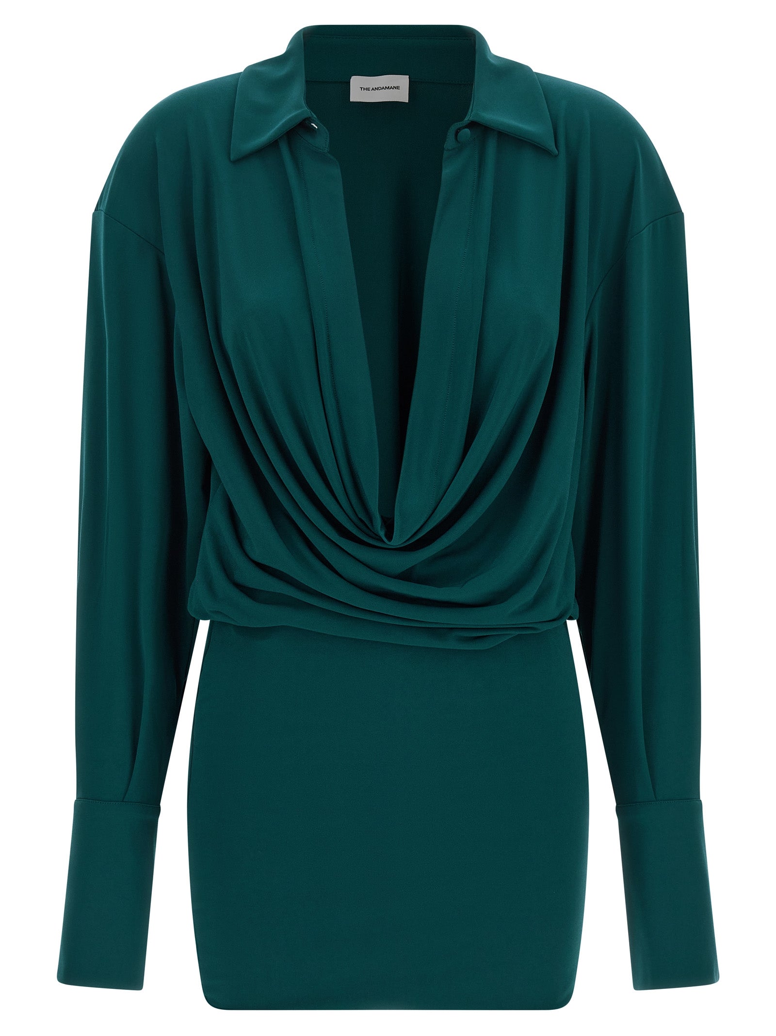 The Andamane Bicolor Polyester Short Dress