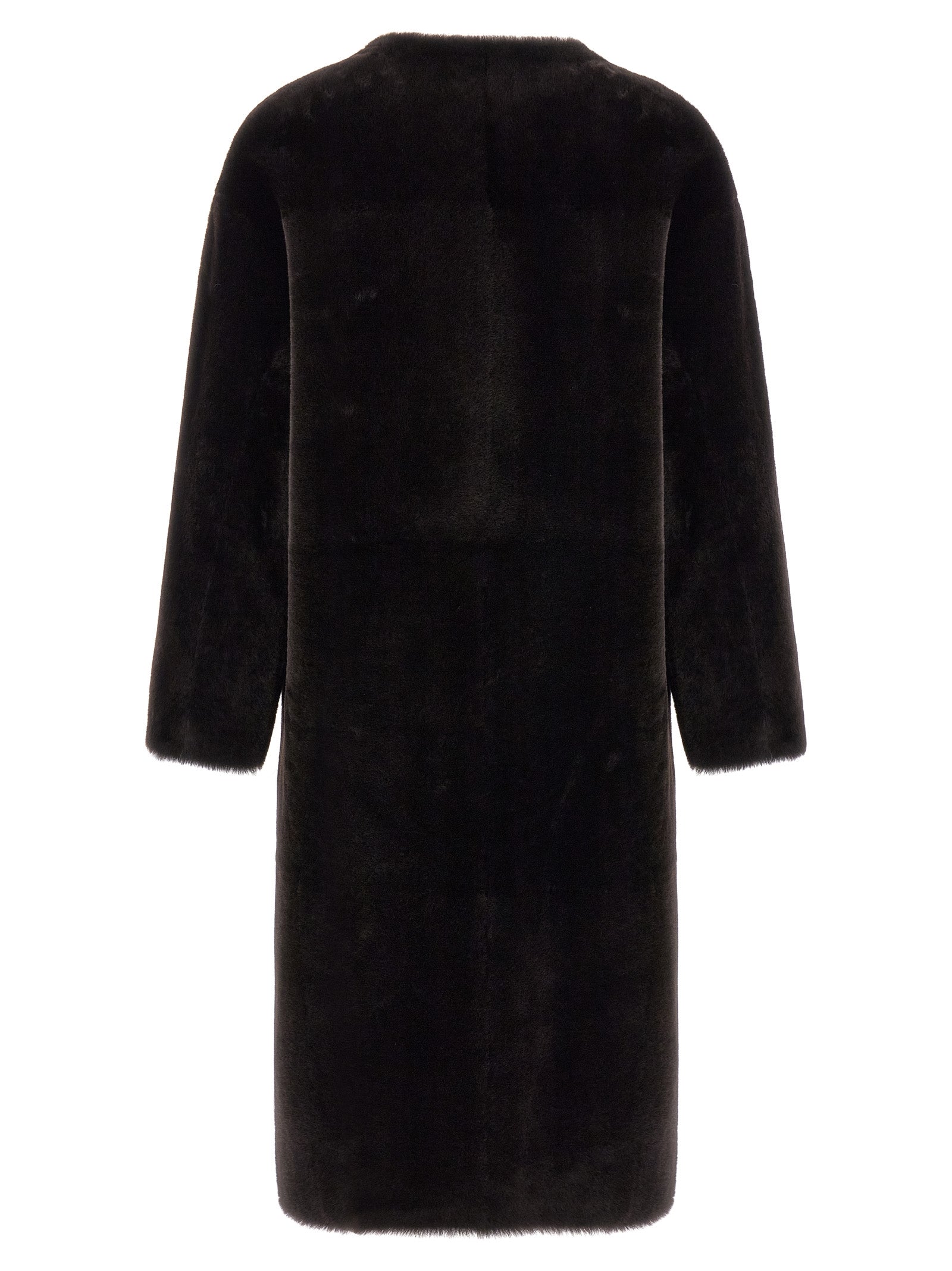 BLANCHA Brown Lamb Fur Coat