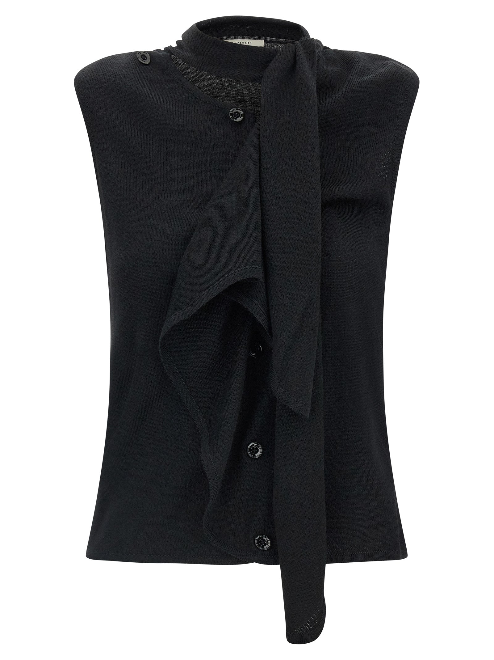 Lemaire Black Wool Sleeveless Jacket