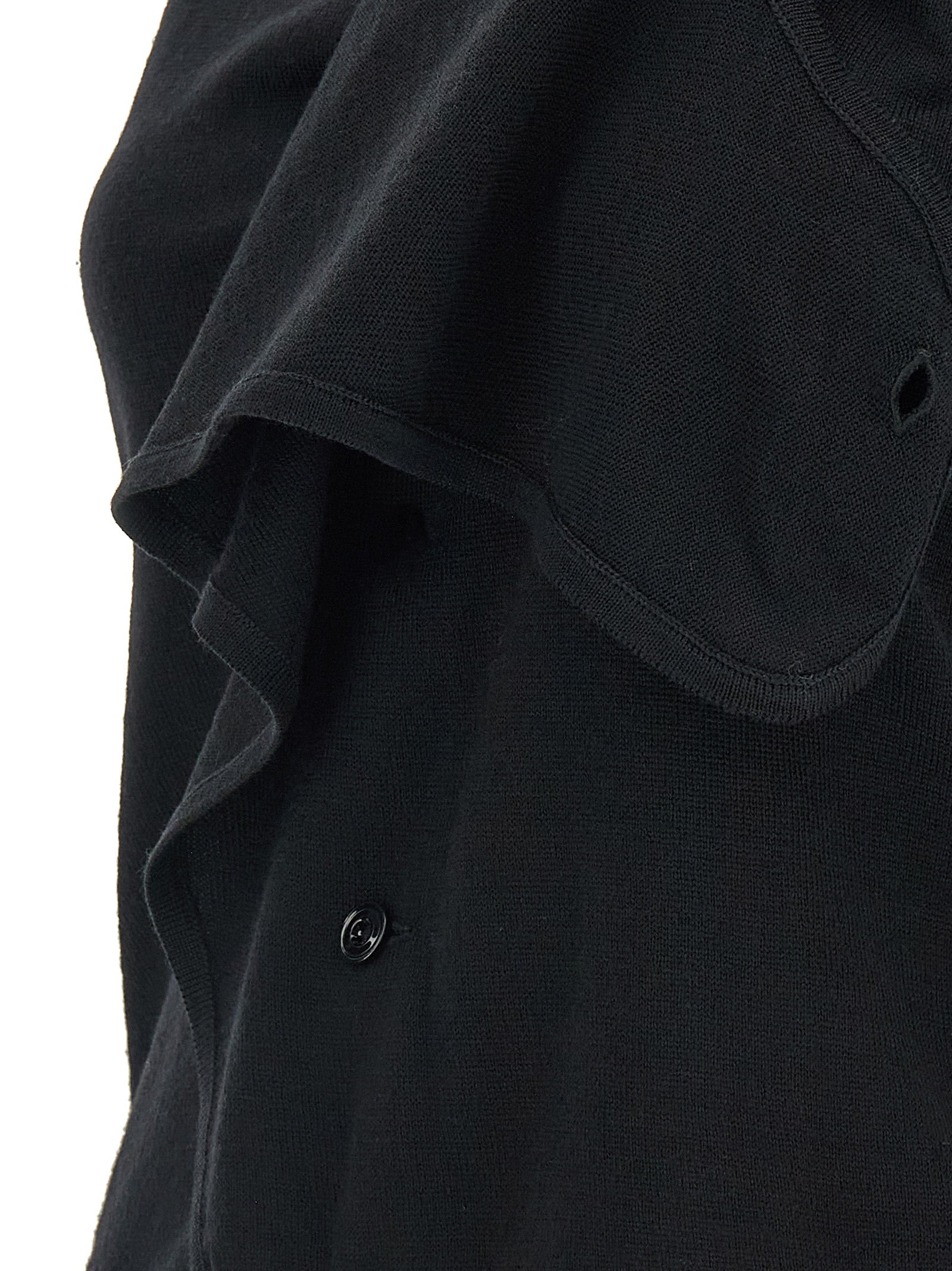 Lemaire Black Wool Sleeveless Jacket