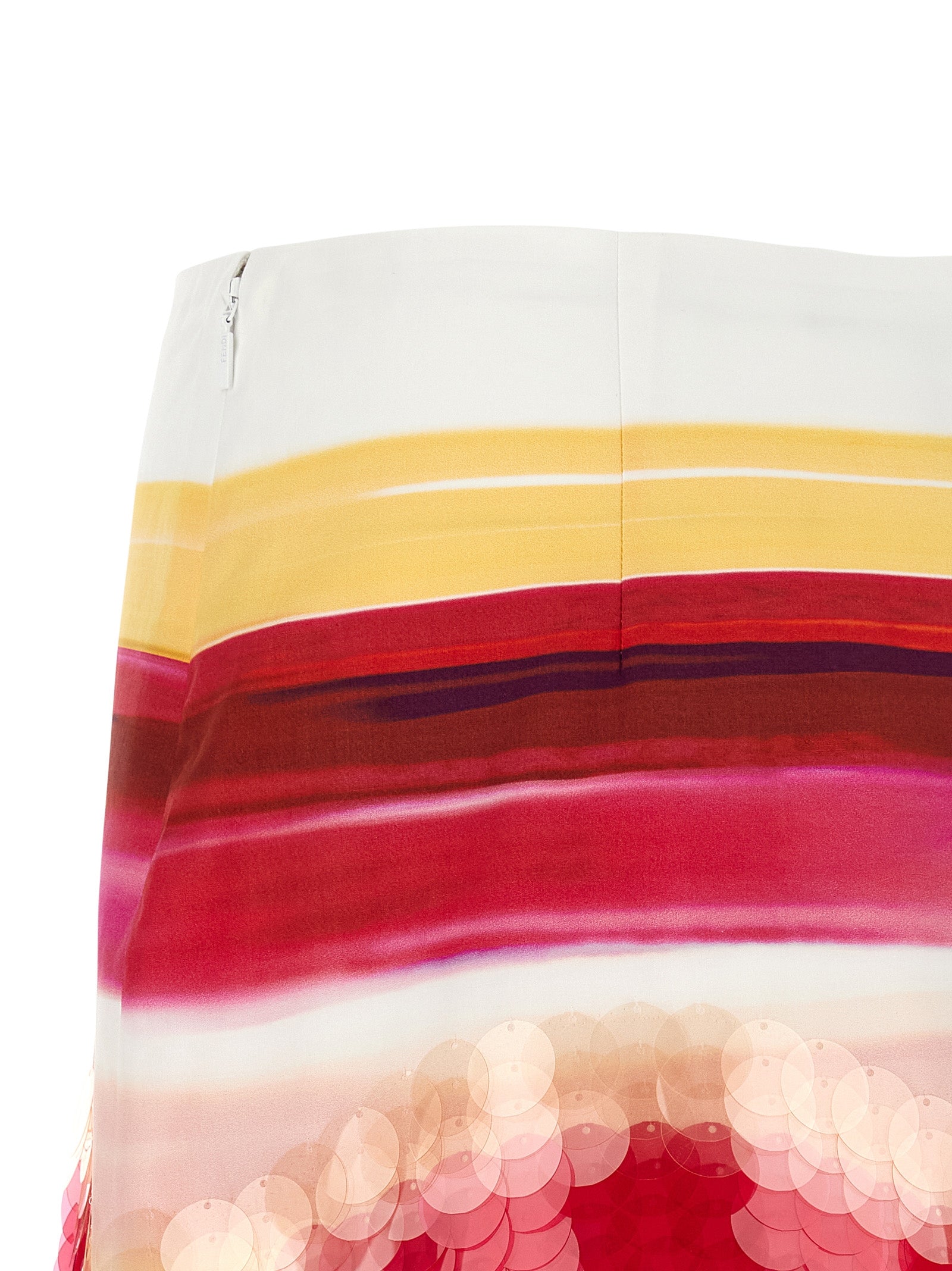 Fendi Multicolor Cotton Long Skirt