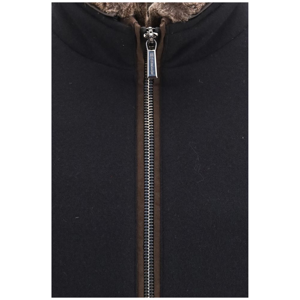 MooRER Black Cashmere Bomber