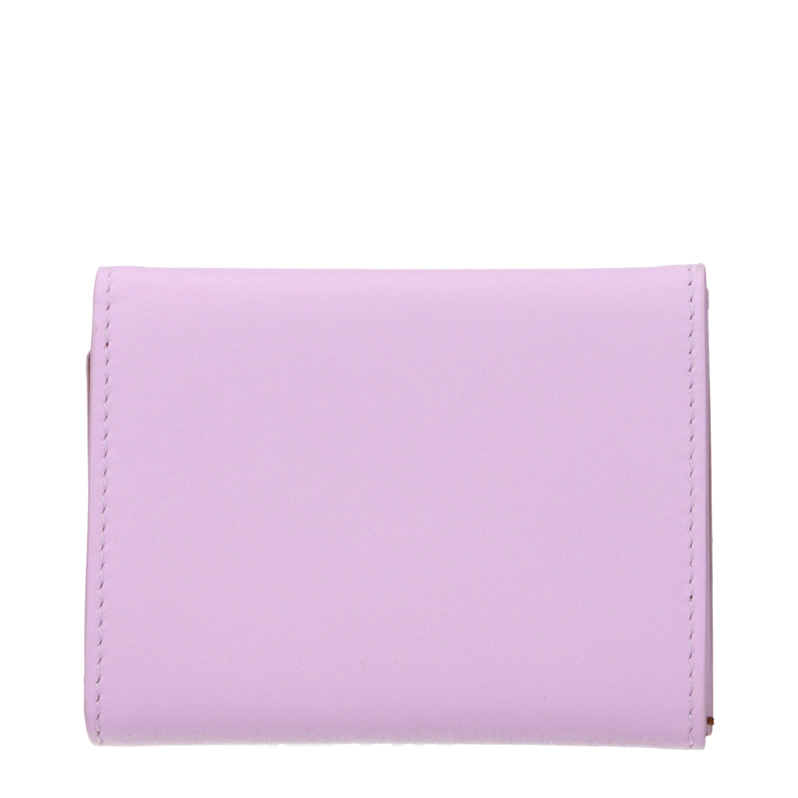 Jil Sander Pink Leather Wallet