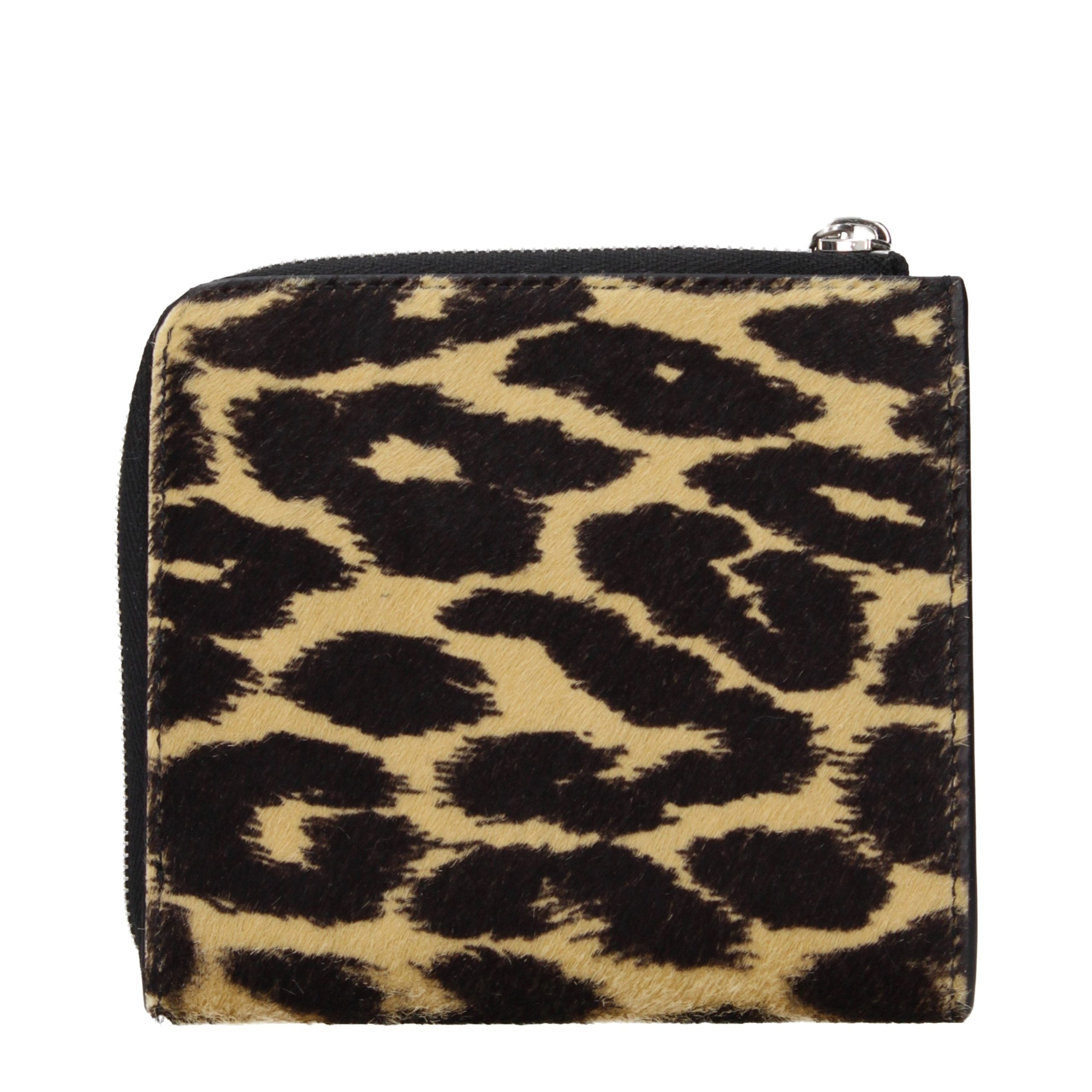 Jil Sander Beige Horsehair Wallet