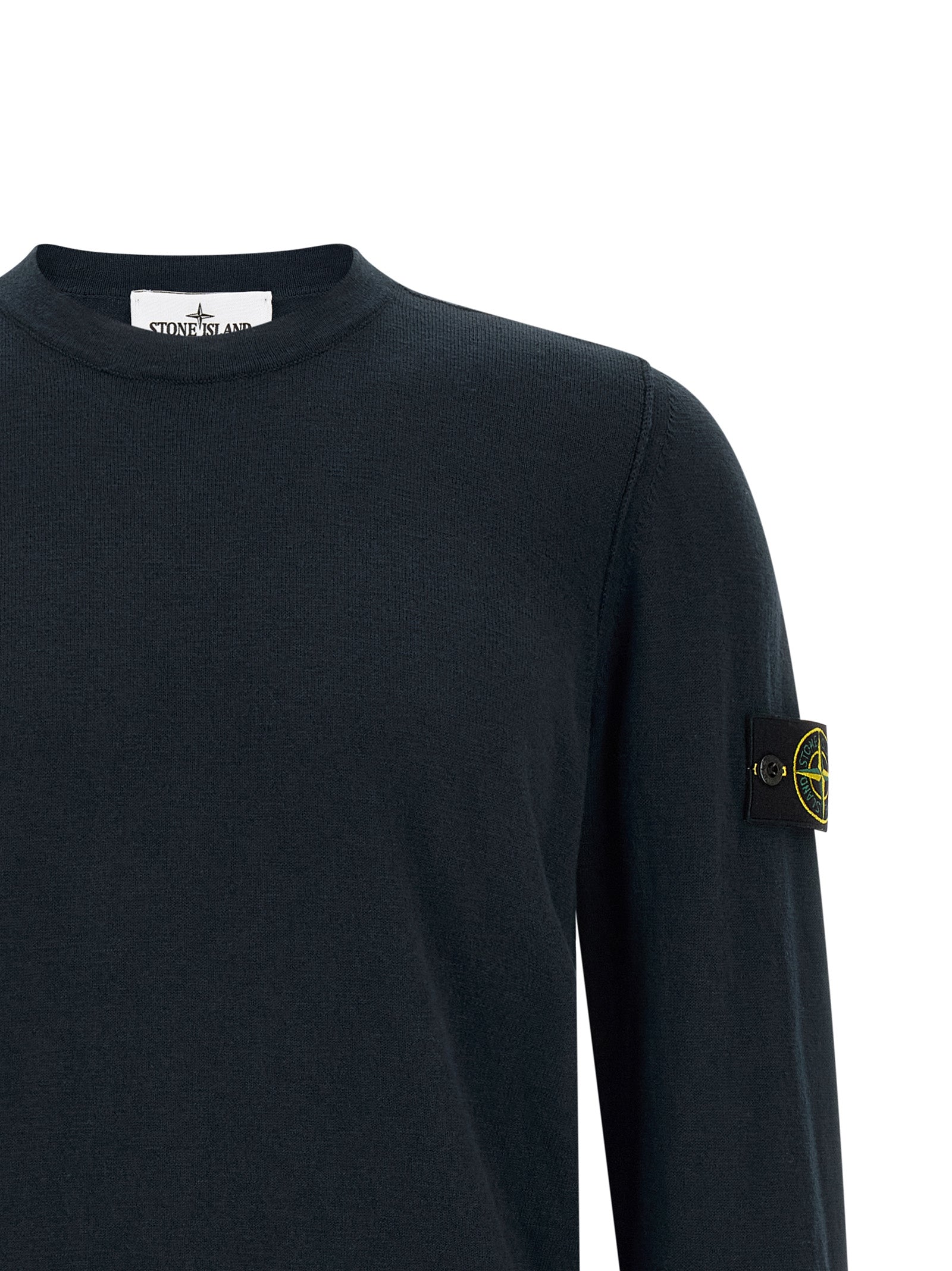Stone Island Blue Cotton Cardigan