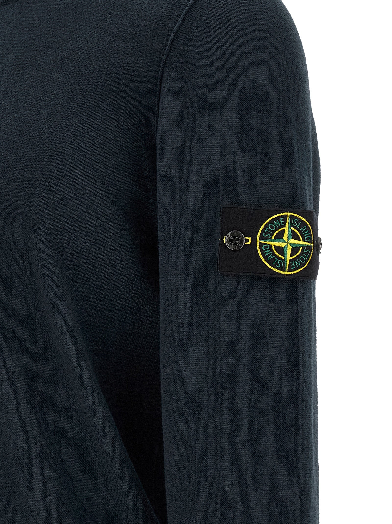 Stone Island Blue Cotton Cardigan