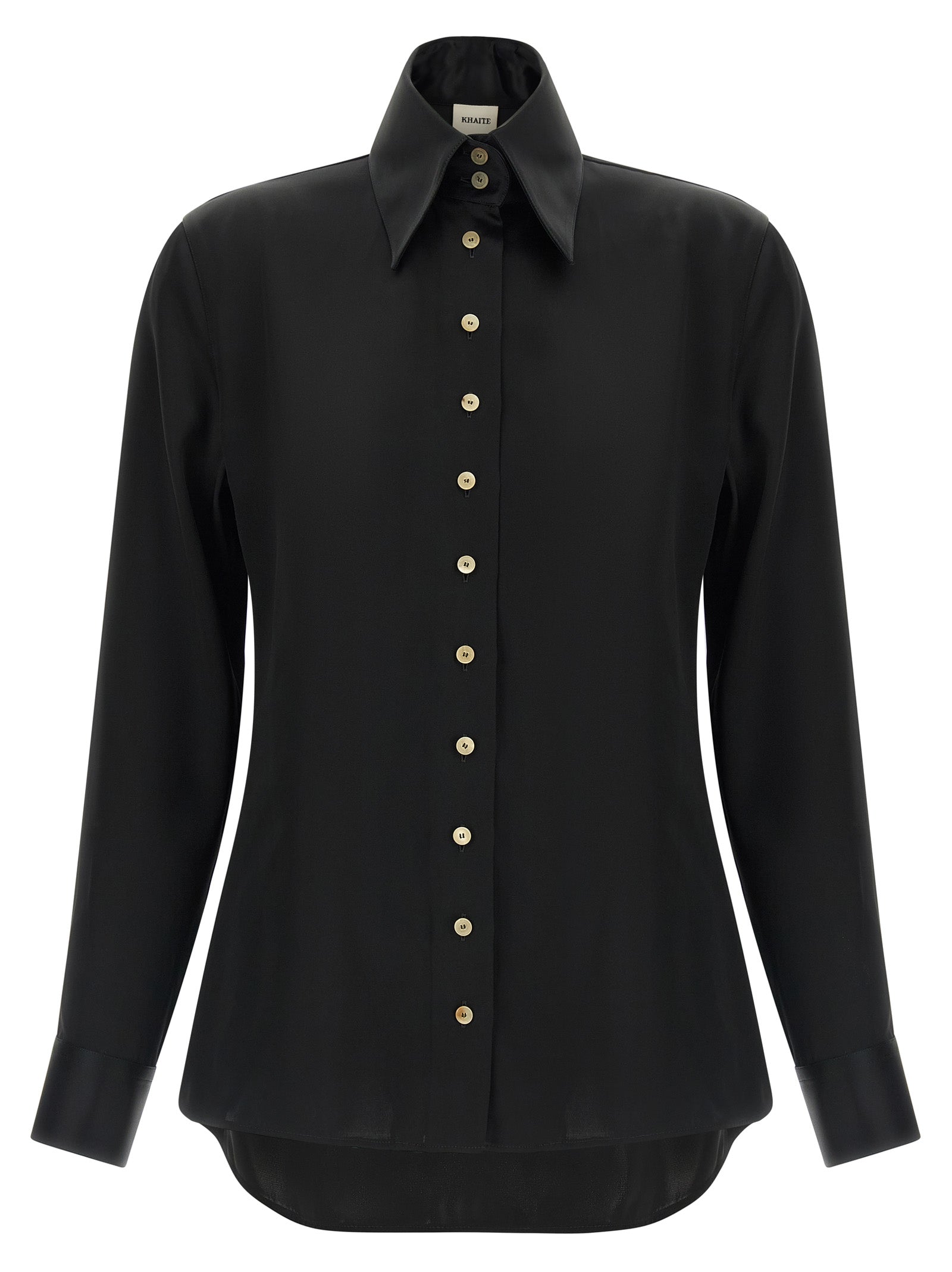Khaite Black Acetate Blouse