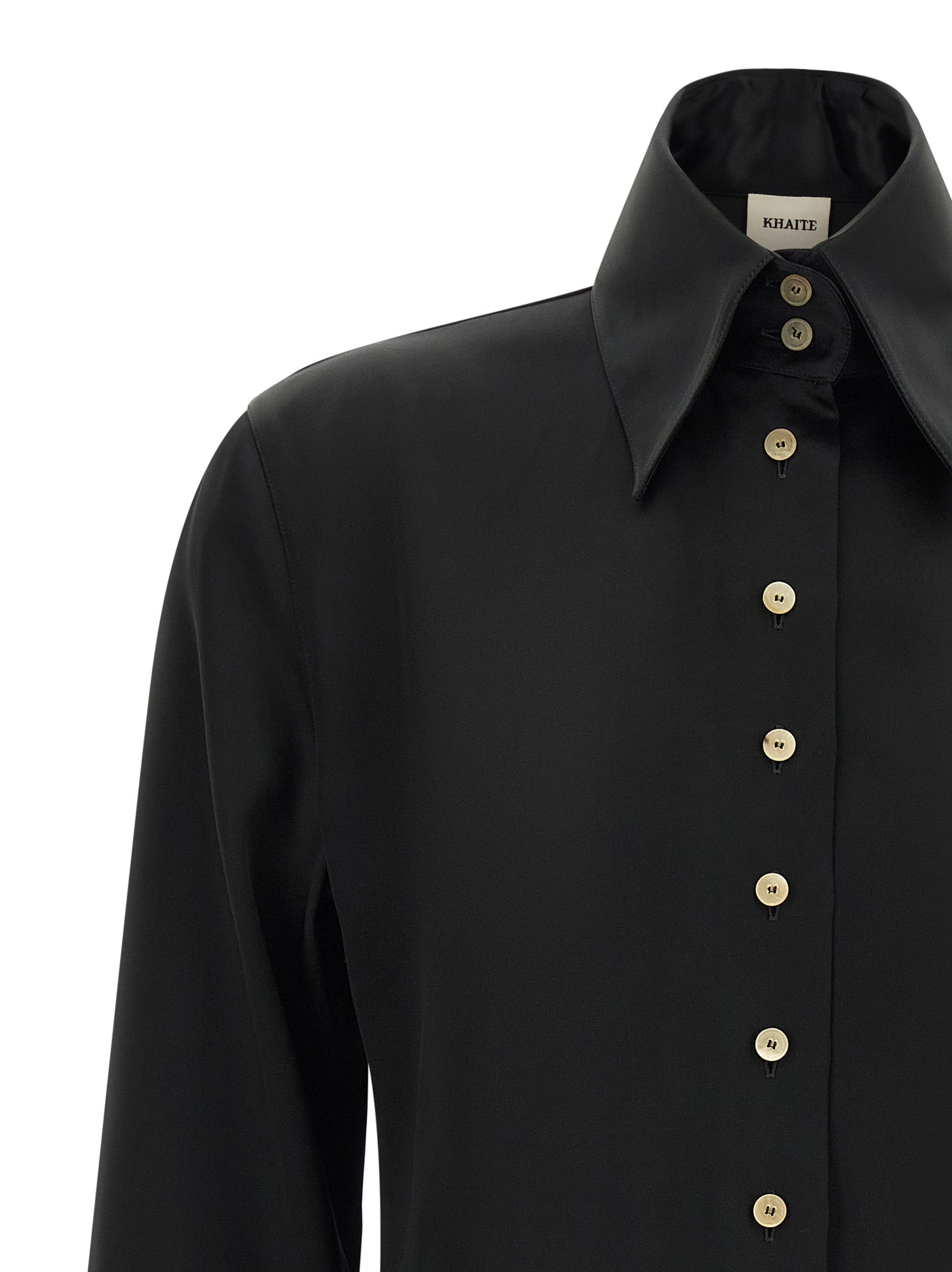 Khaite Black Acetate Blouse