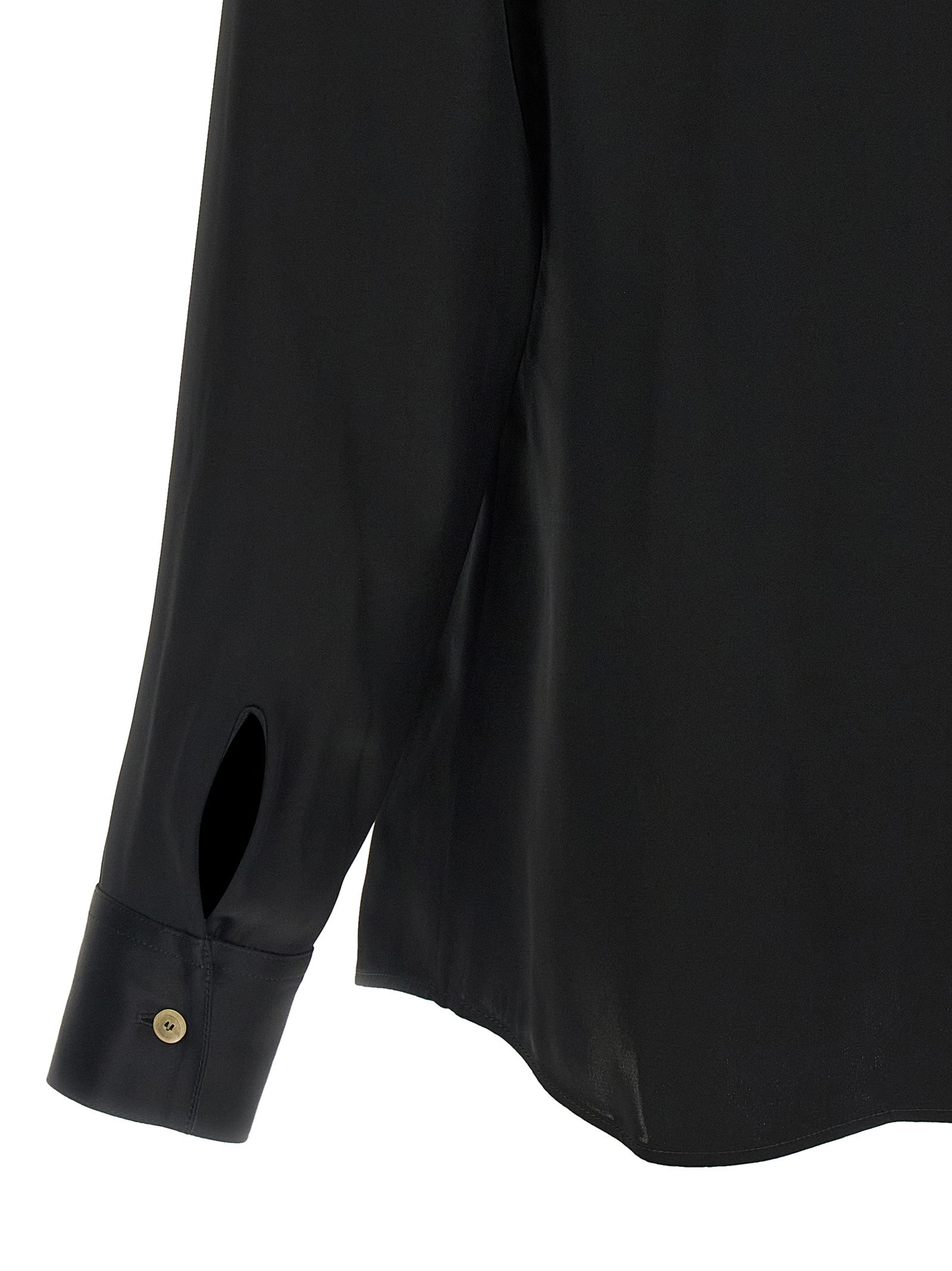 Khaite Black Acetate Blouse
