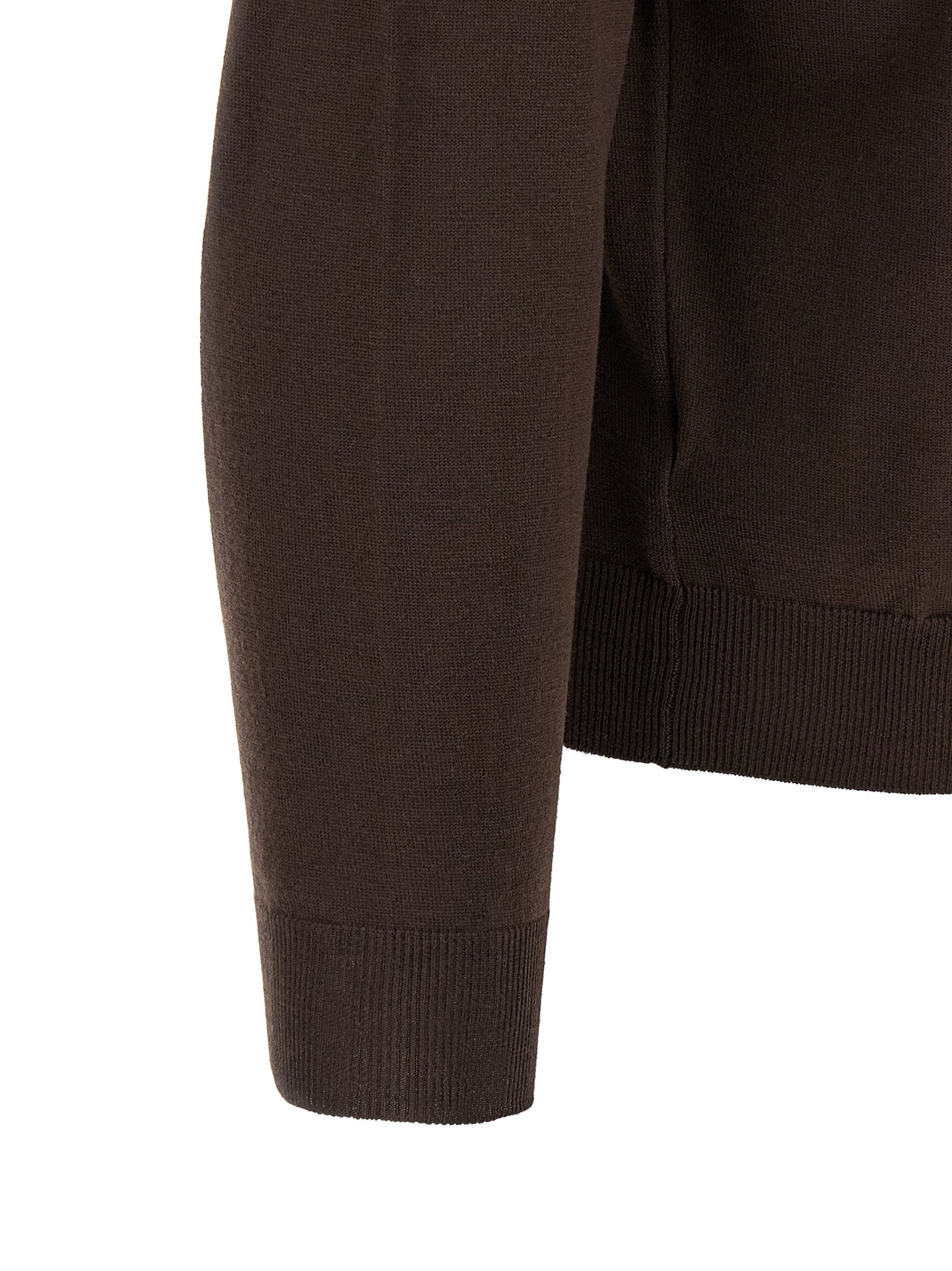ZANONE Brown Virgin Wool Cardigan