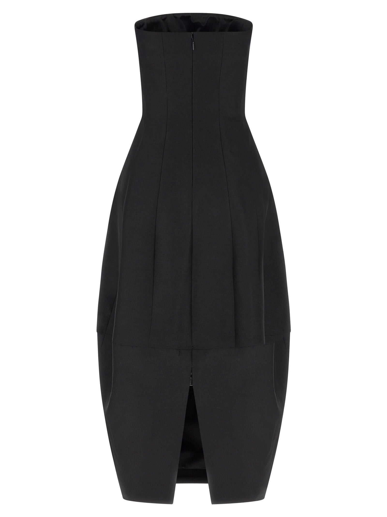 Khaite Black Wool Long Dress