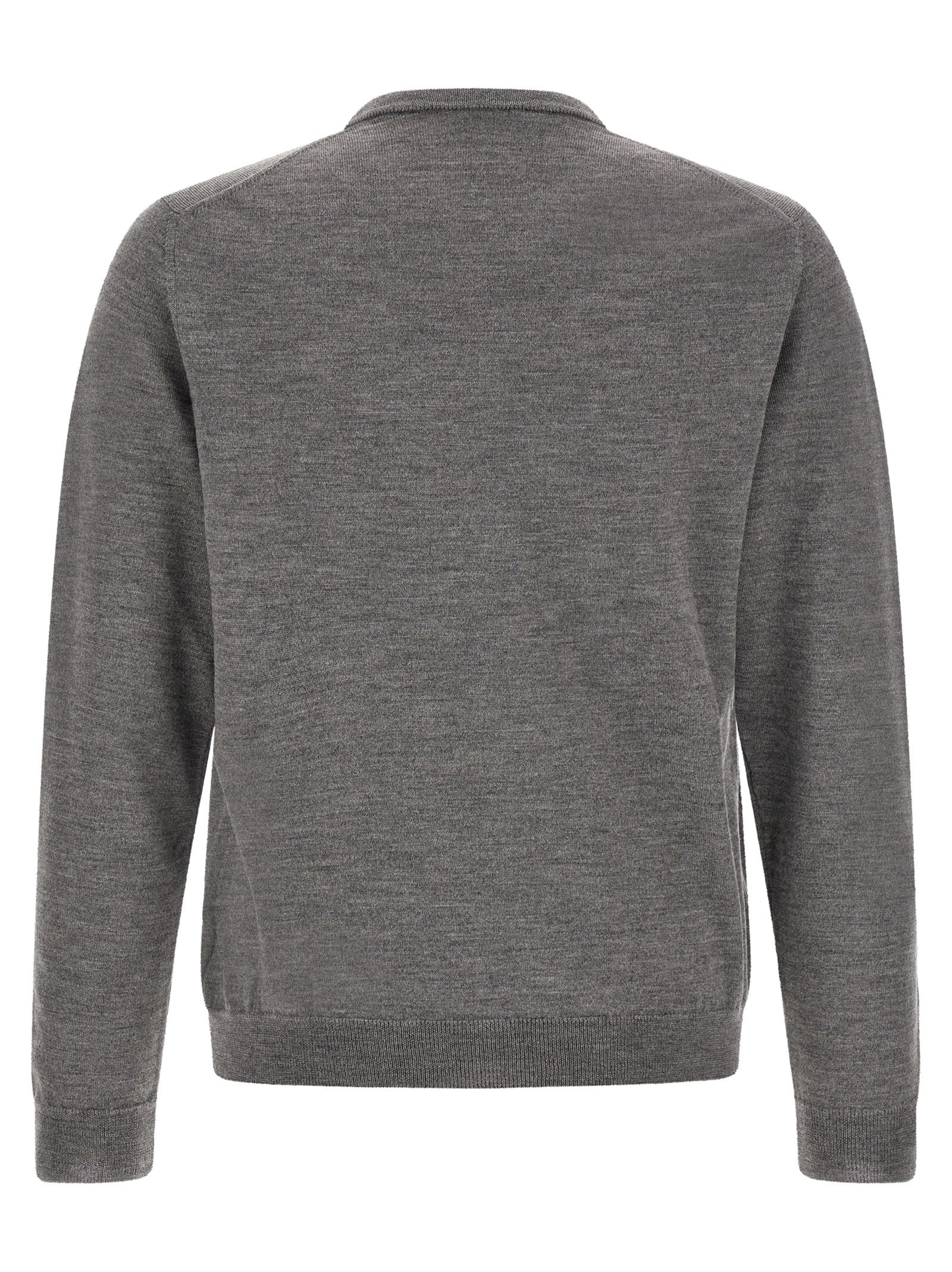 ZANONE Gray Virgin Wool Cardigan
