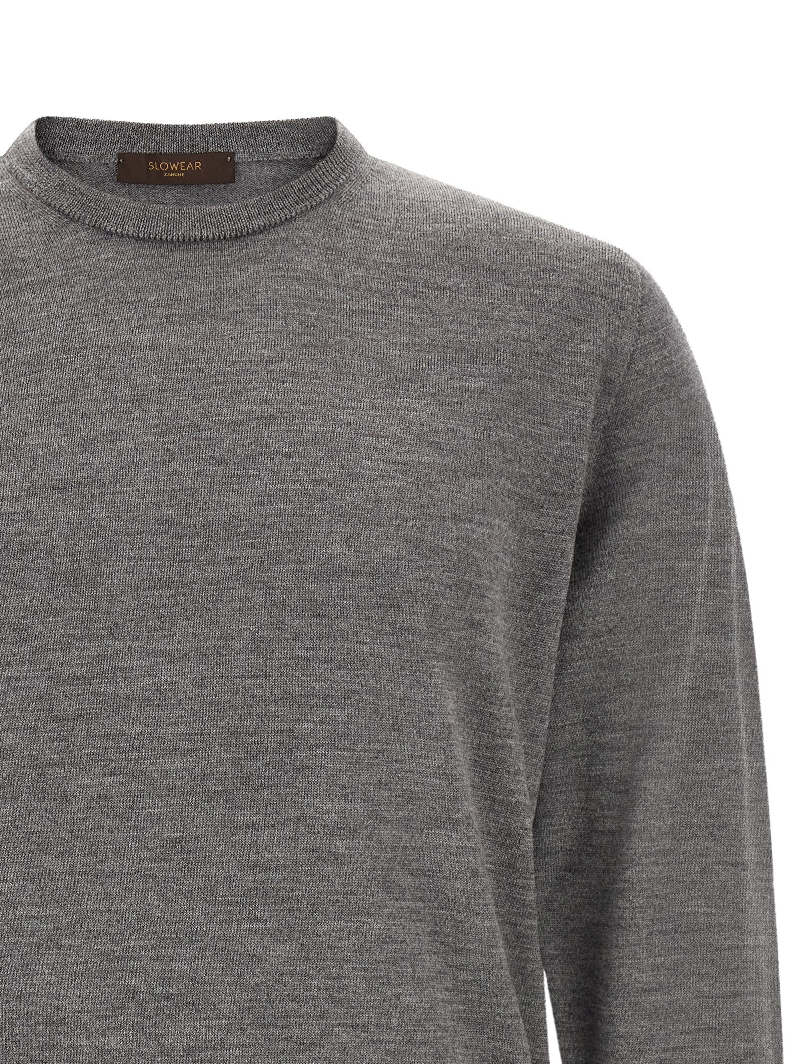 ZANONE Gray Virgin Wool Cardigan