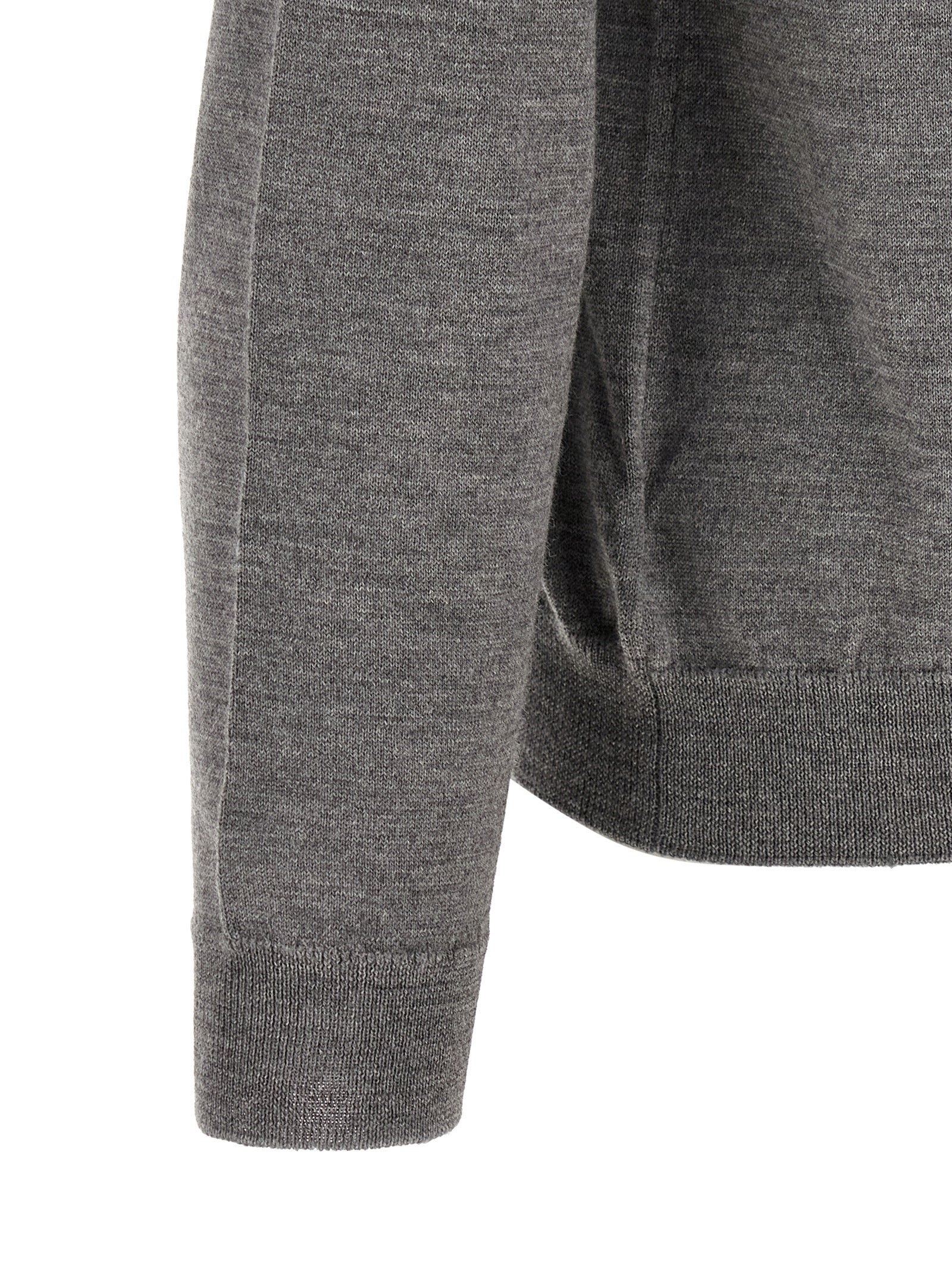 ZANONE Gray Virgin Wool Cardigan