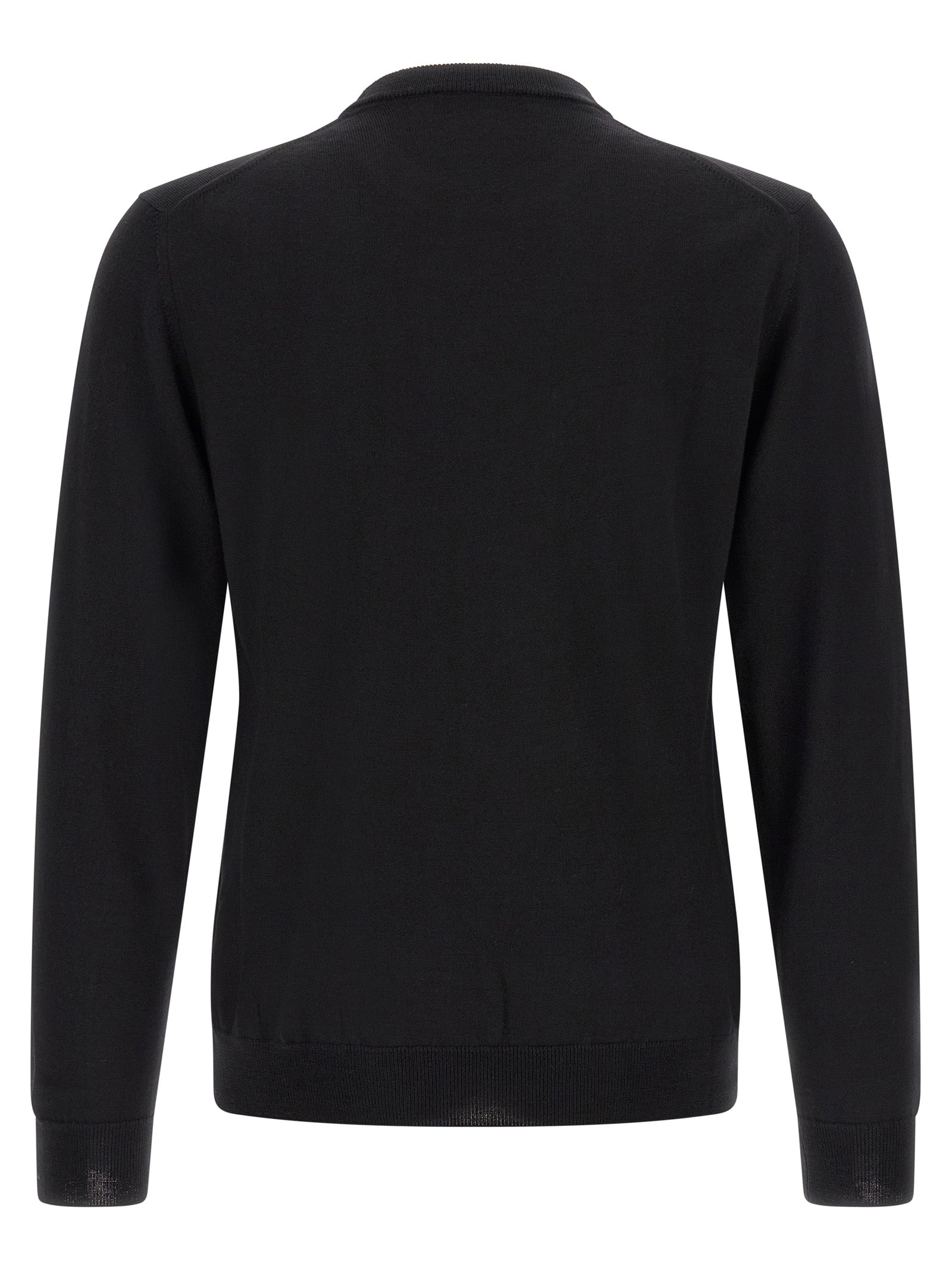 ZANONE Black Virgin Wool Cardigan