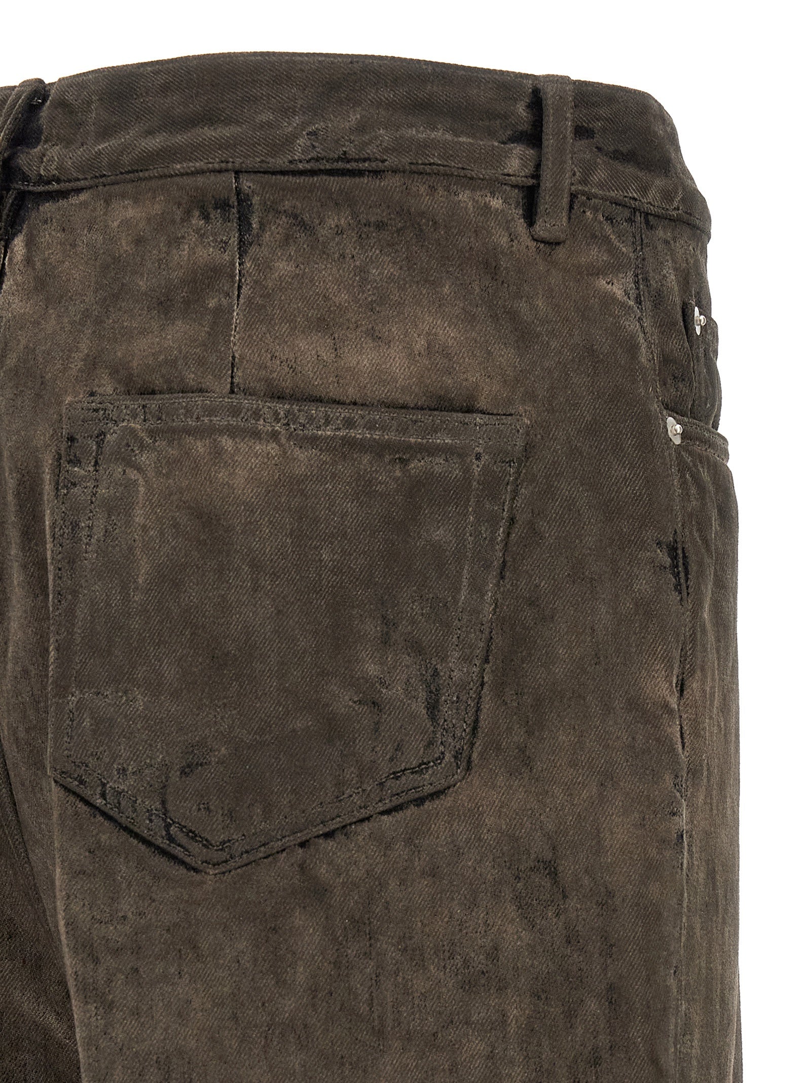 Rick Owens Gray Cotton Bootcut Jeans