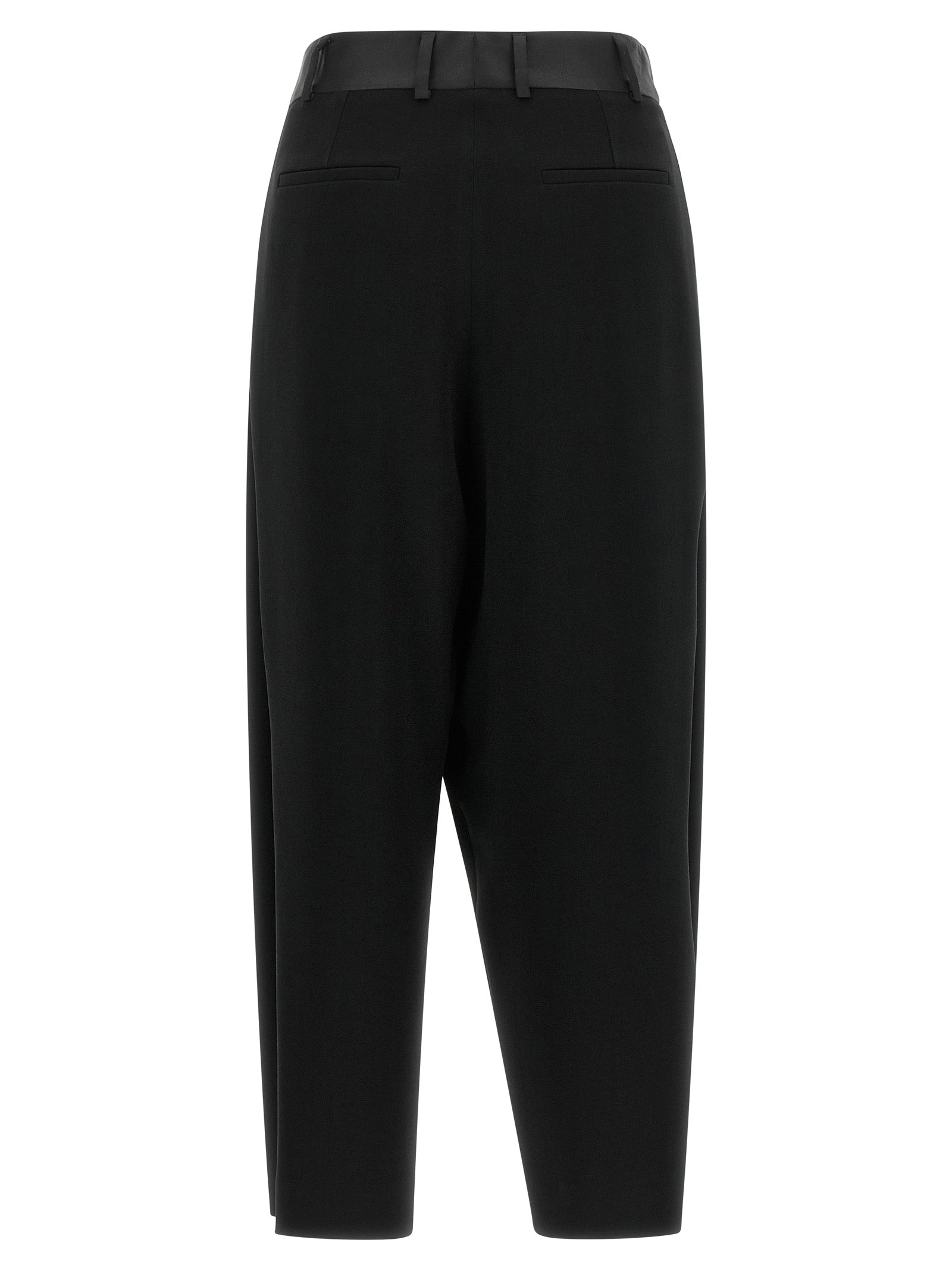 Alberto Biani Black Triacetate Dress Pants