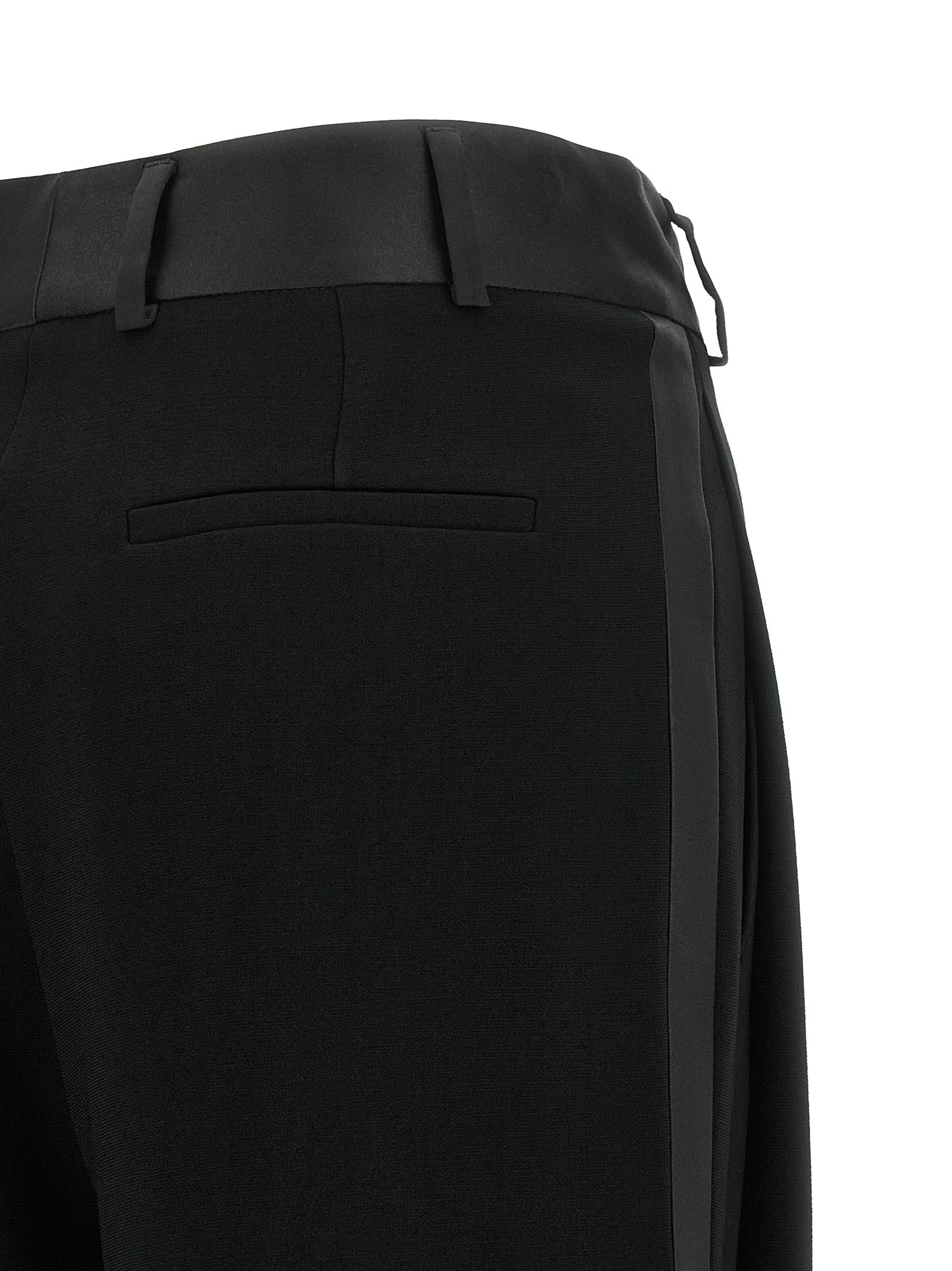 Alberto Biani Black Triacetate Dress Pants