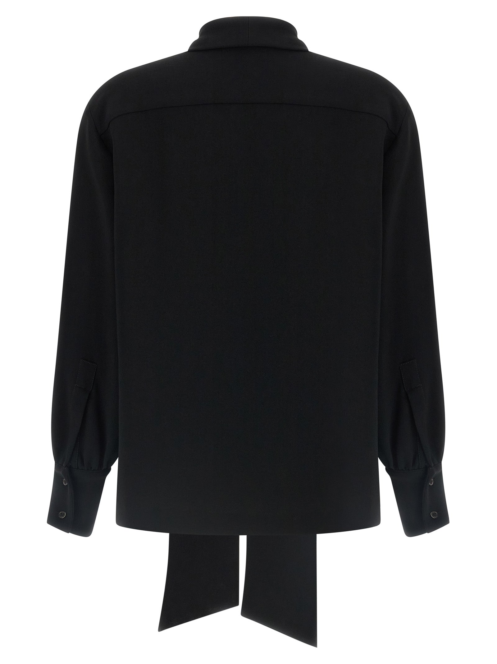 Alberto Biani Black Triacetate Blouse