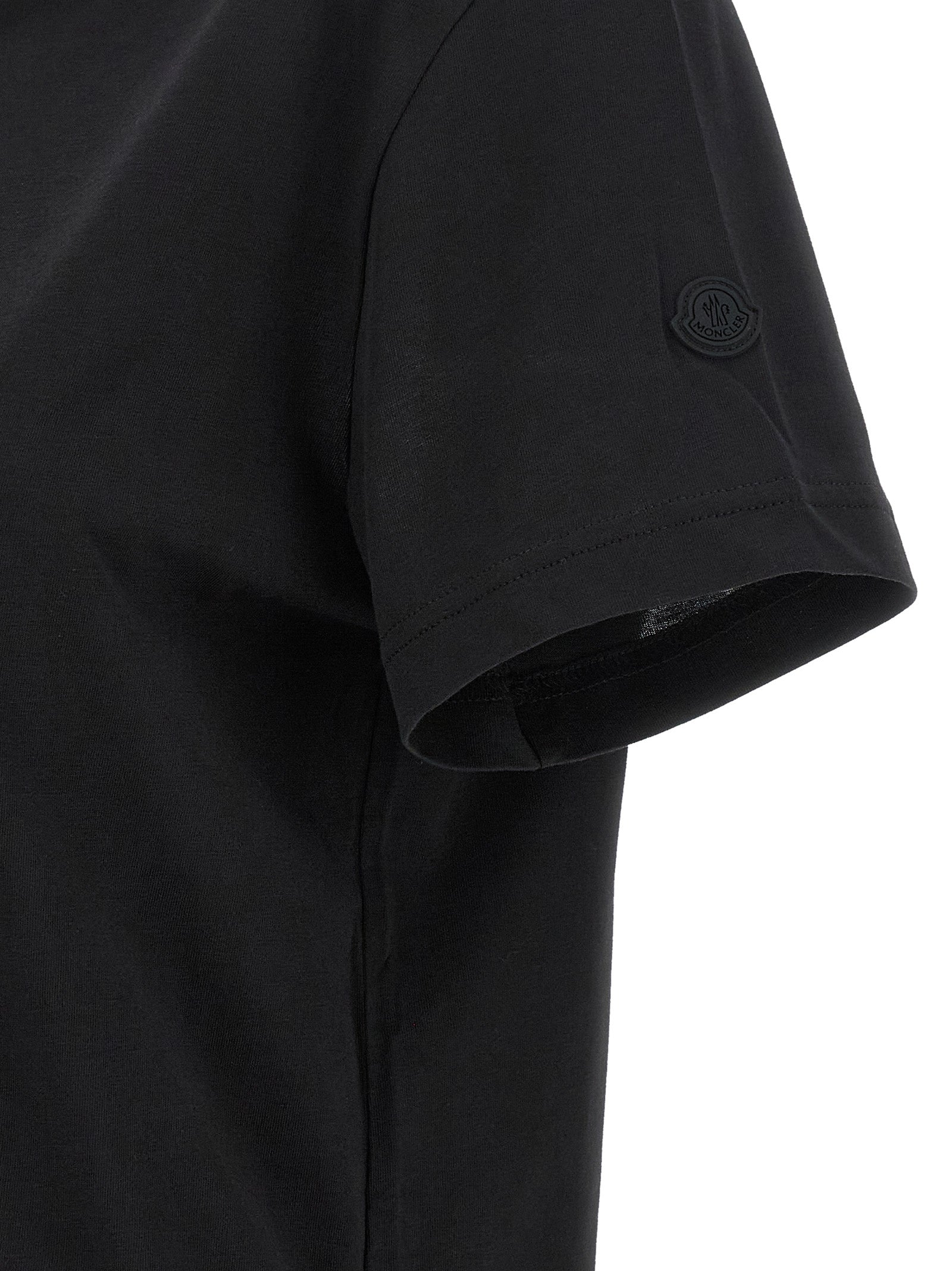 Moncler Black Cotton T-Shirt
