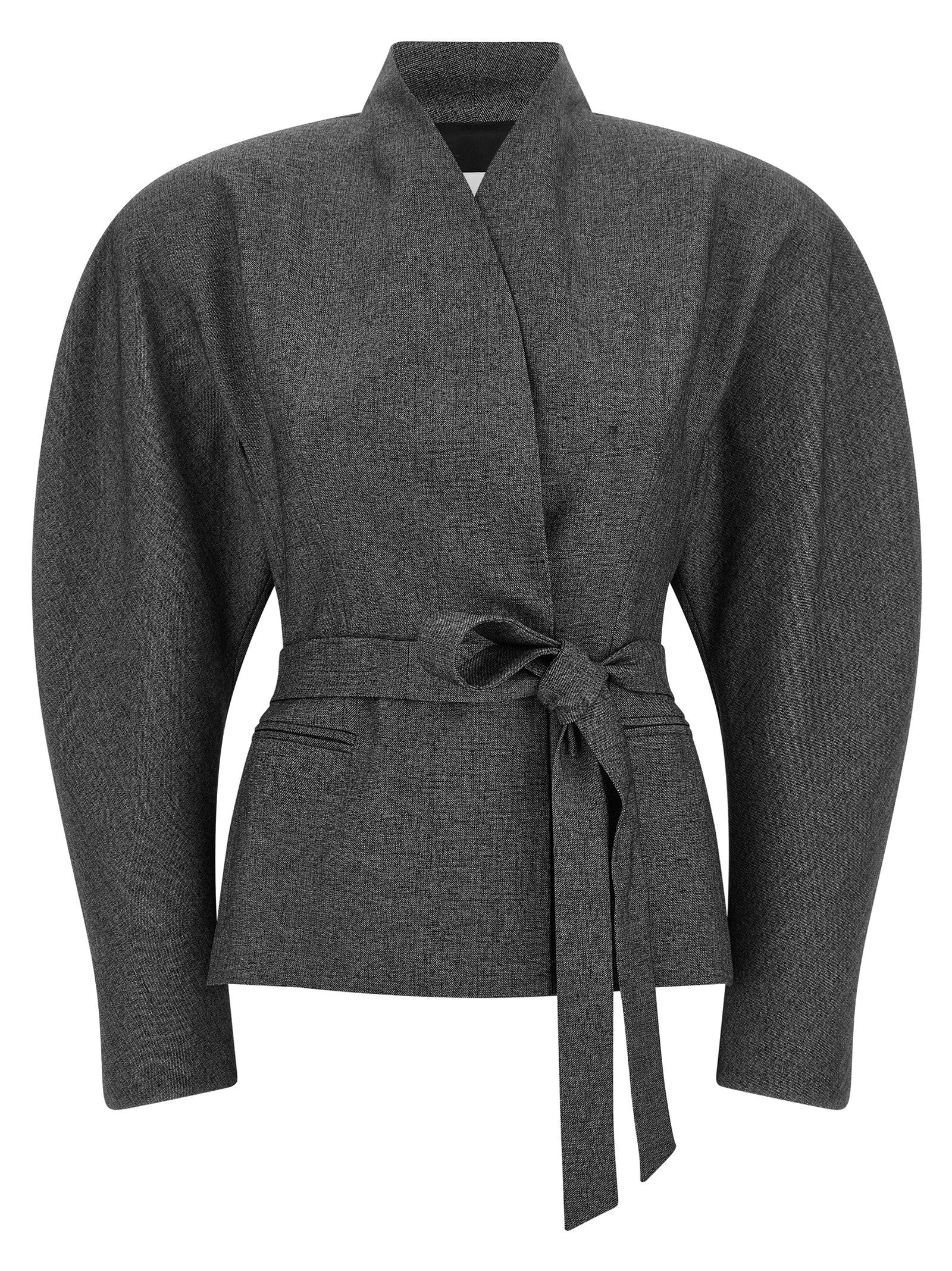 The Andamane Gray Polyester Blazer