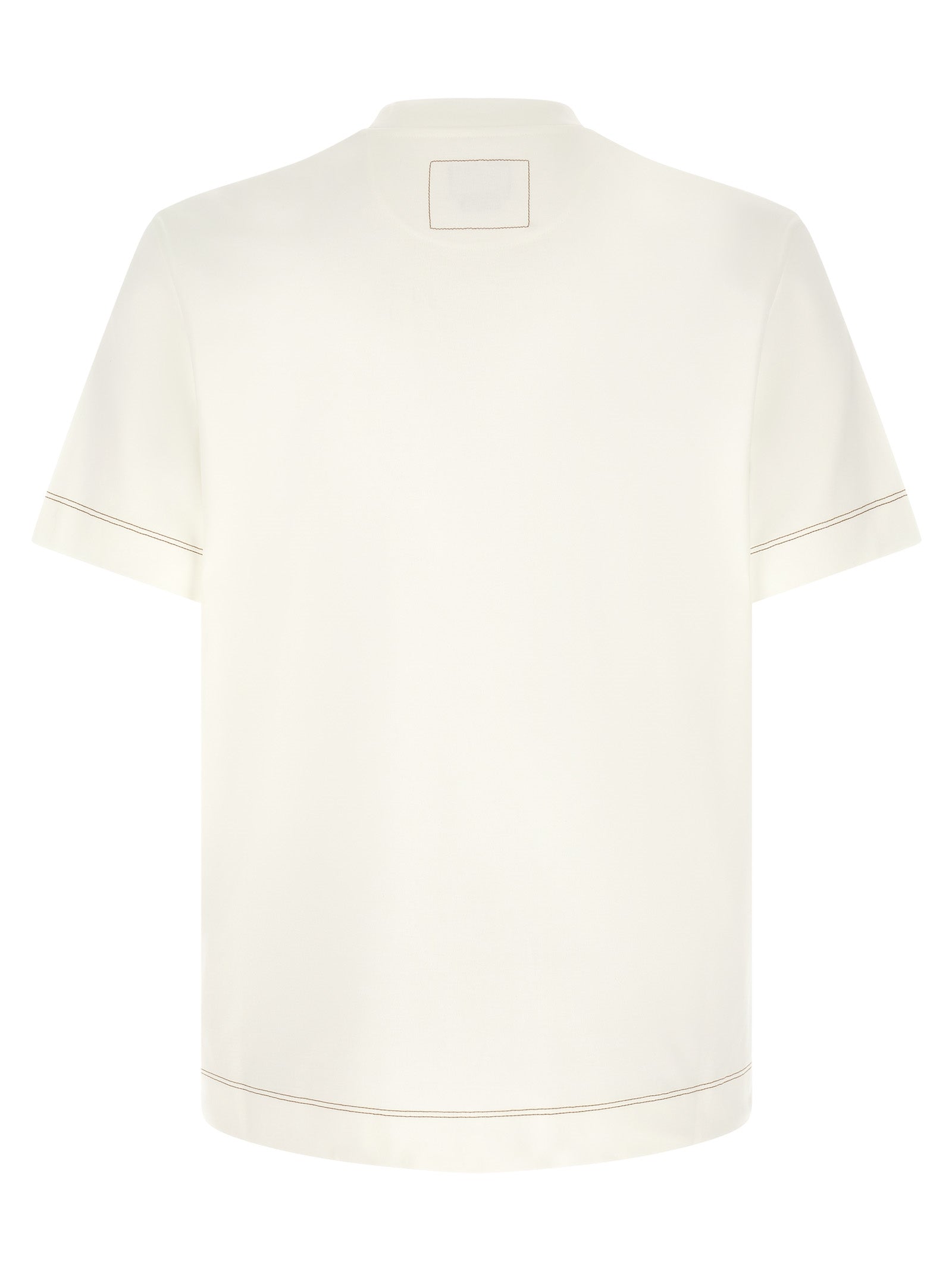 Fendi White Cotton T-Shirt