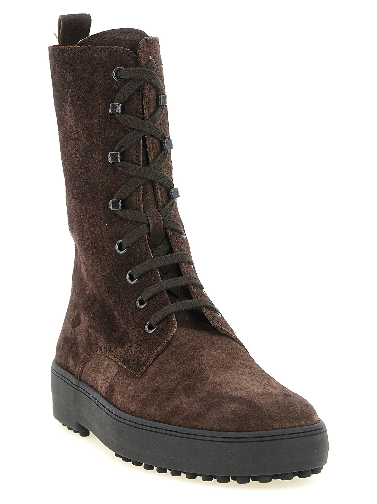 Tod's Brown Calfskin Ankle Boots
