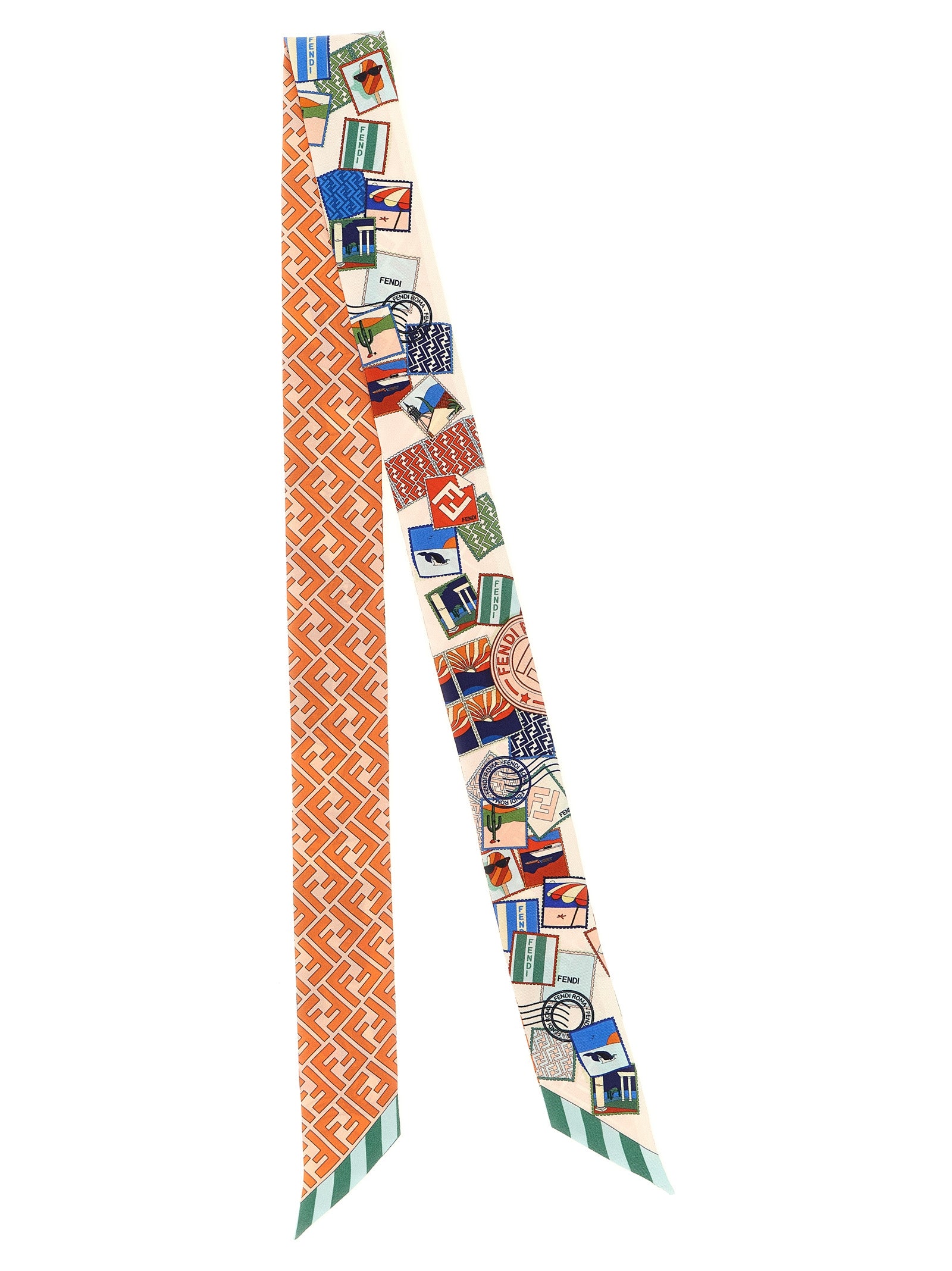 Fendi Multicolor Silk Hairband