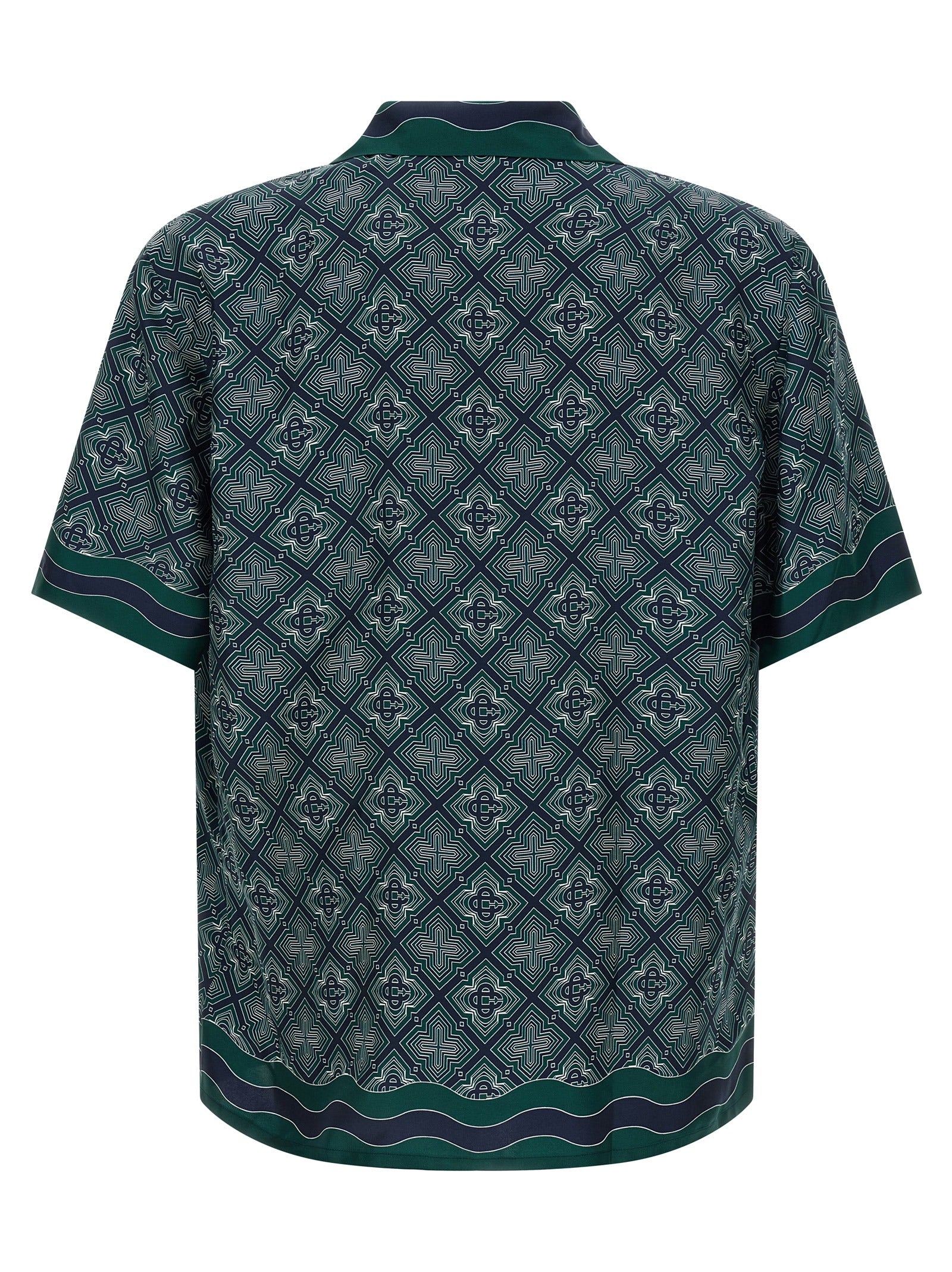 Casablanca Bicolor Silk Blouse