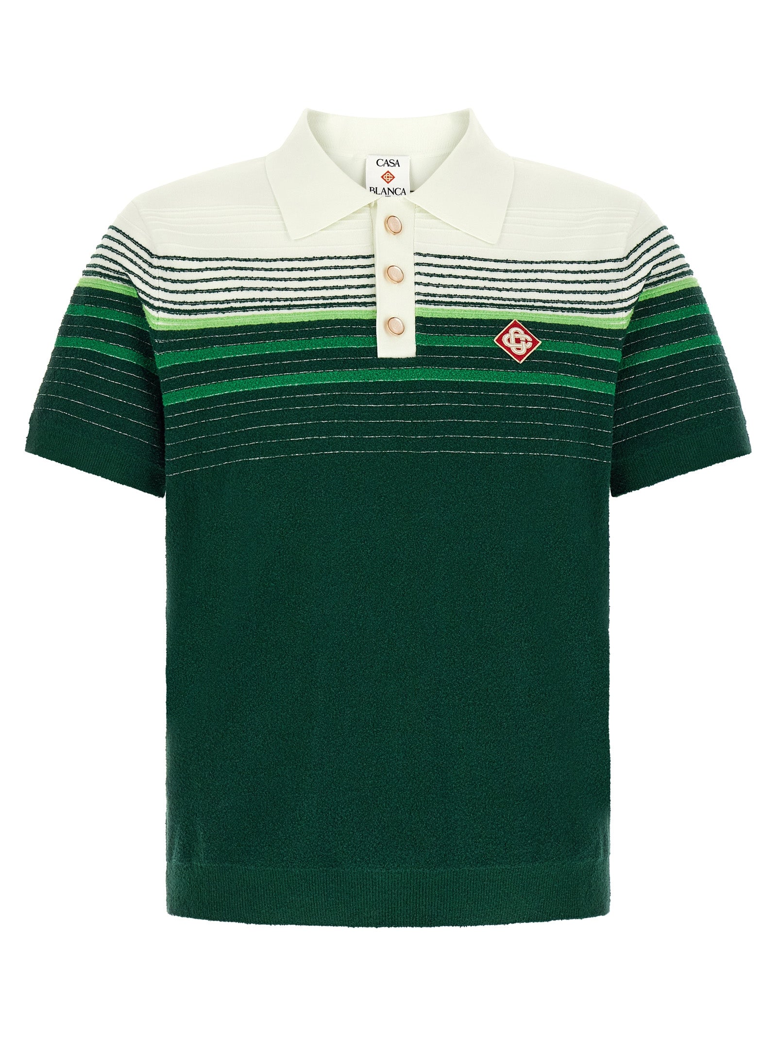Casablanca Bicolor Cotton Polo Shirt