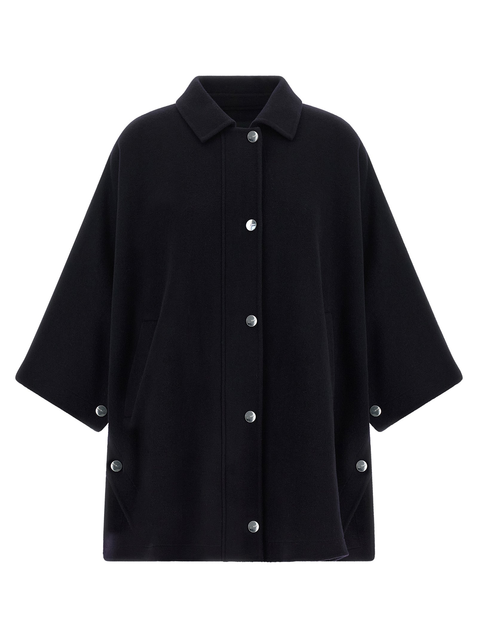 PINKO Blue Wool Coat