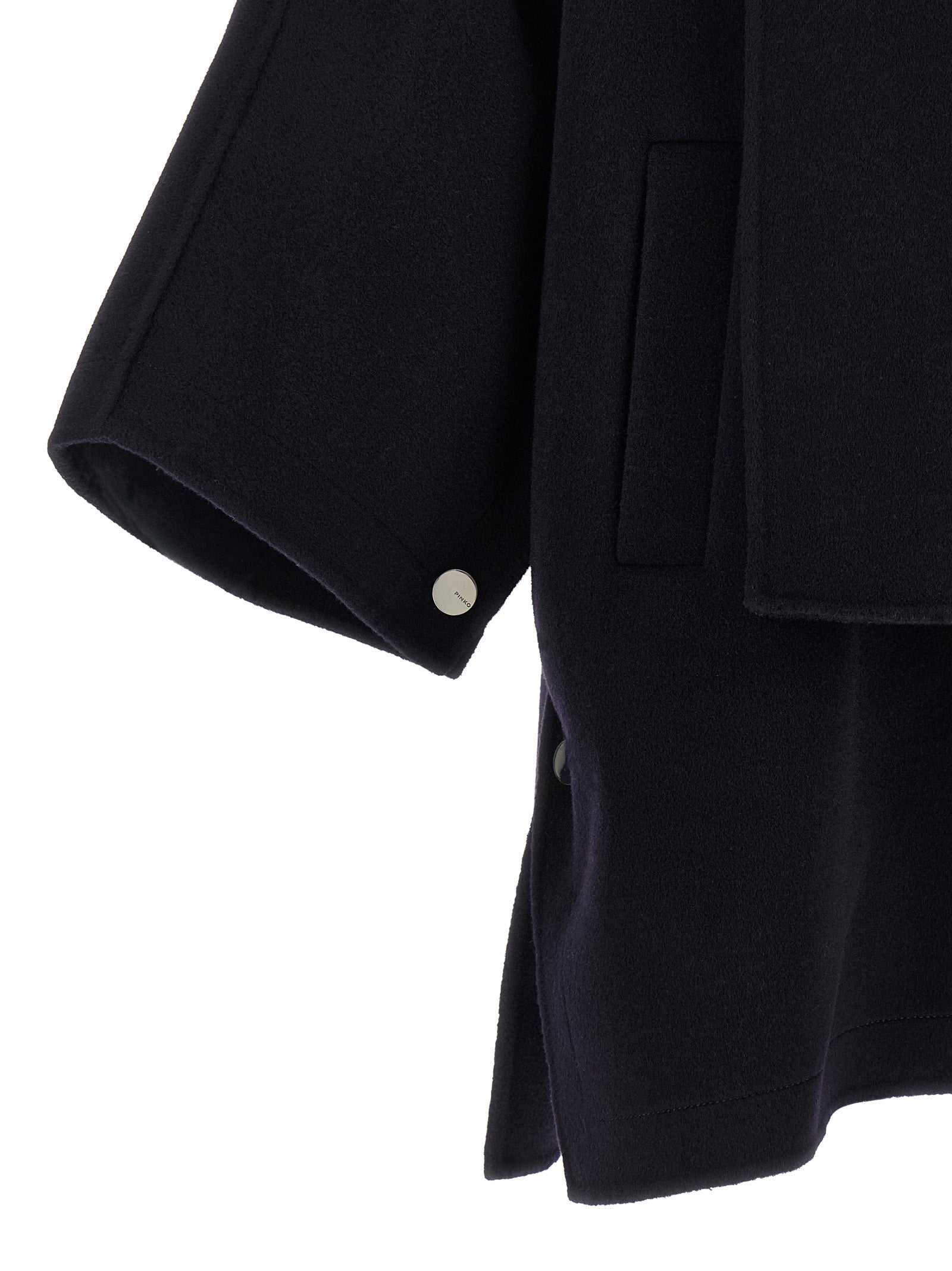 PINKO Blue Wool Coat
