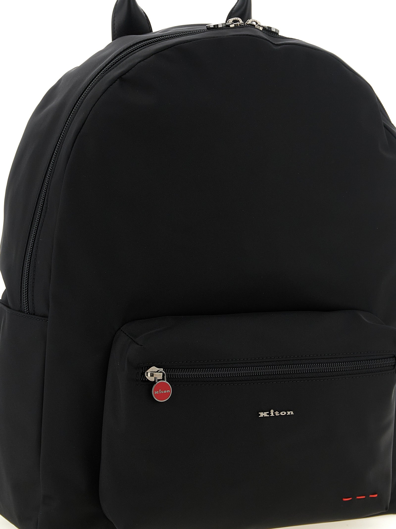 Kiton Black Polyamide Backpack