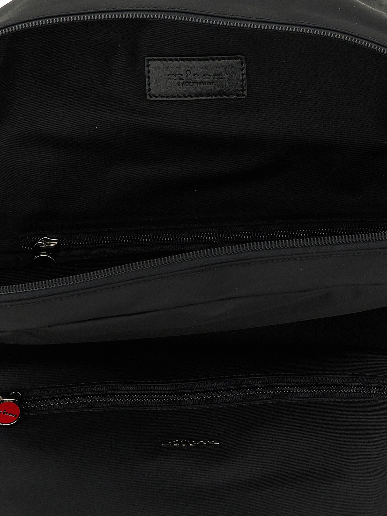 Kiton Black Polyamide Backpack