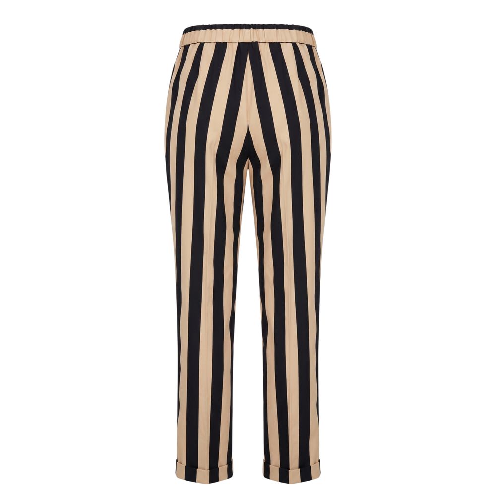 Trussardi Jeans Black Viscose Women Trousers