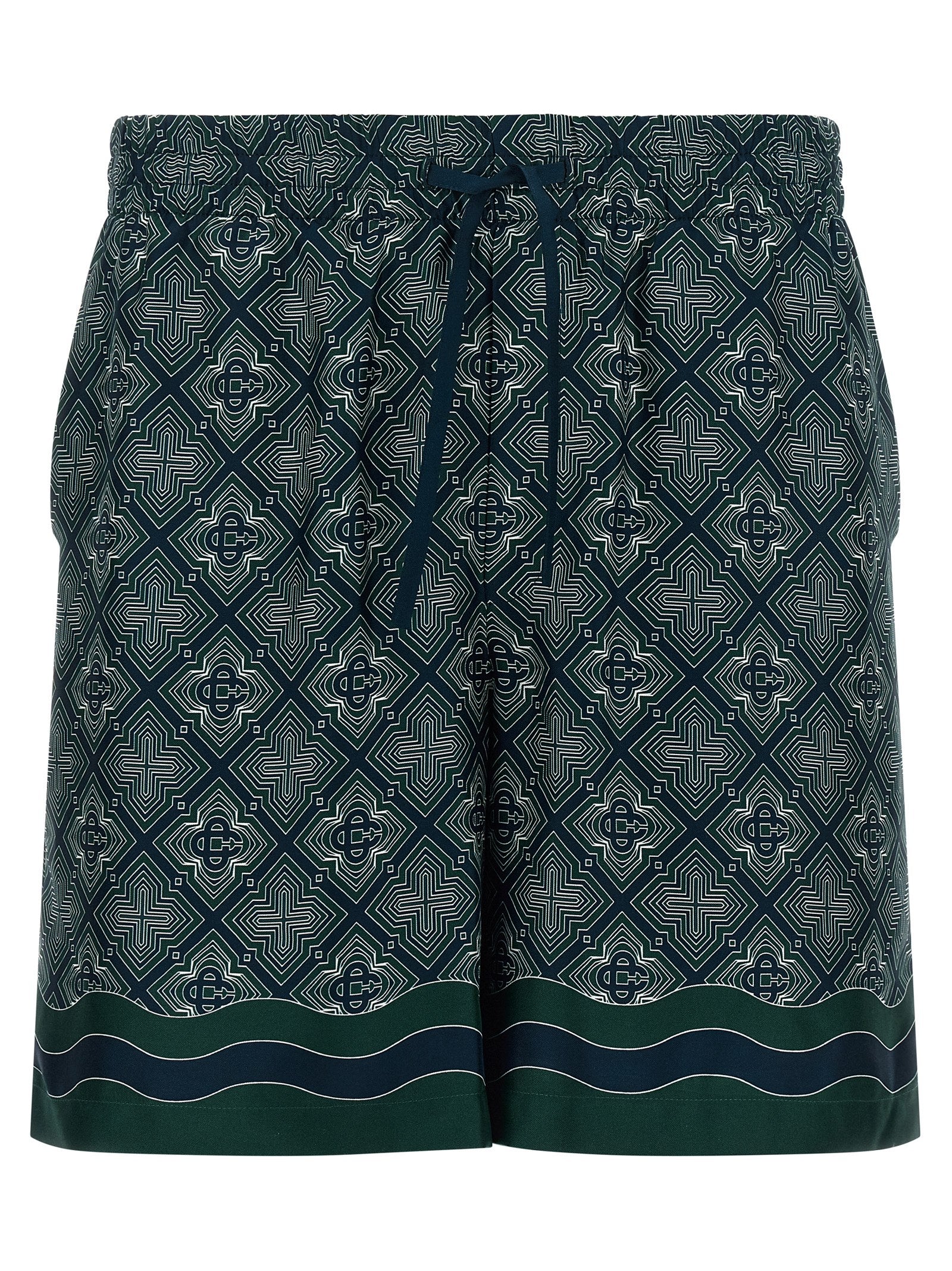 Casablanca Multicolor Silk Bermuda Shorts