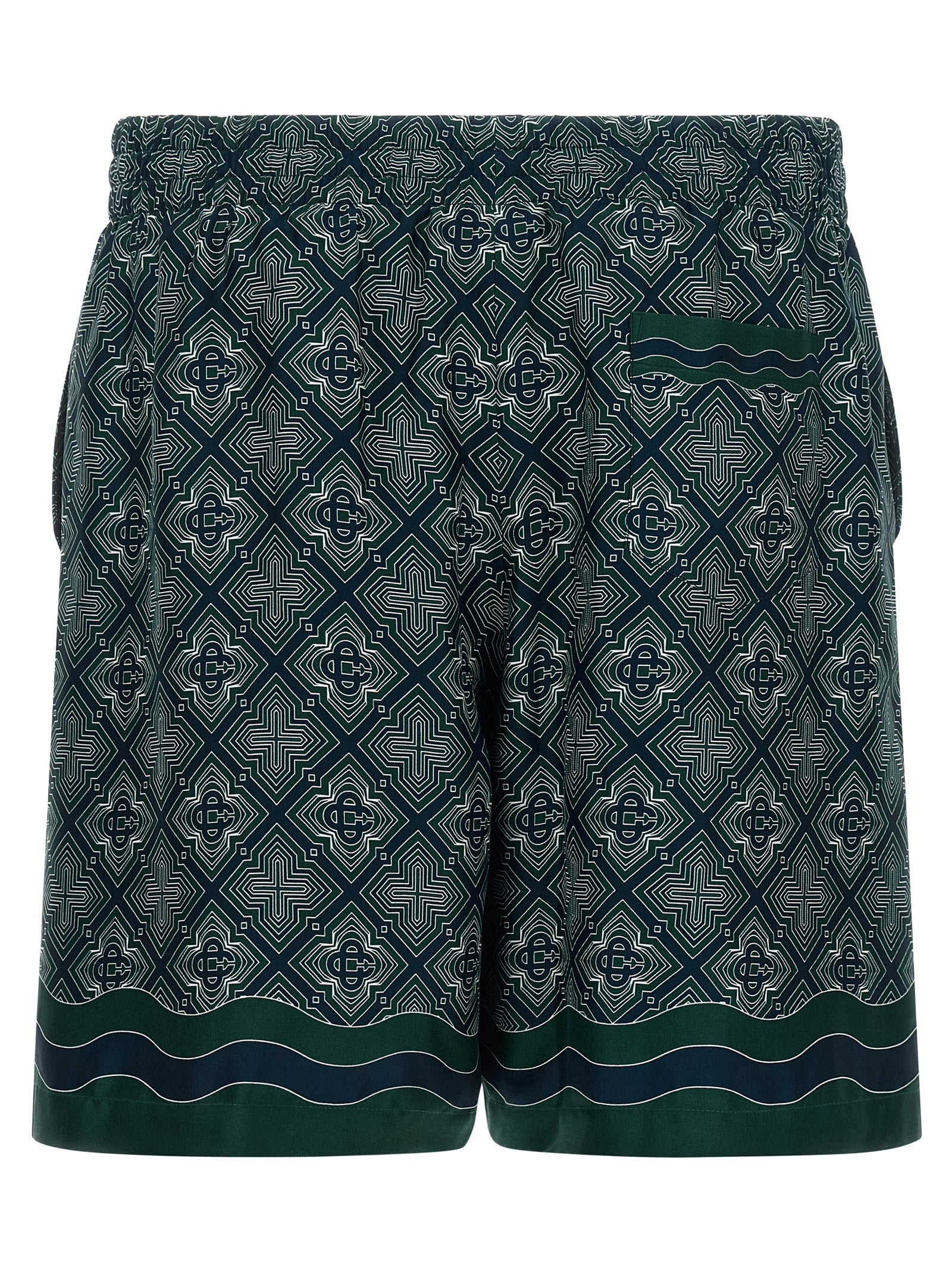 Casablanca Multicolor Silk Bermuda Shorts