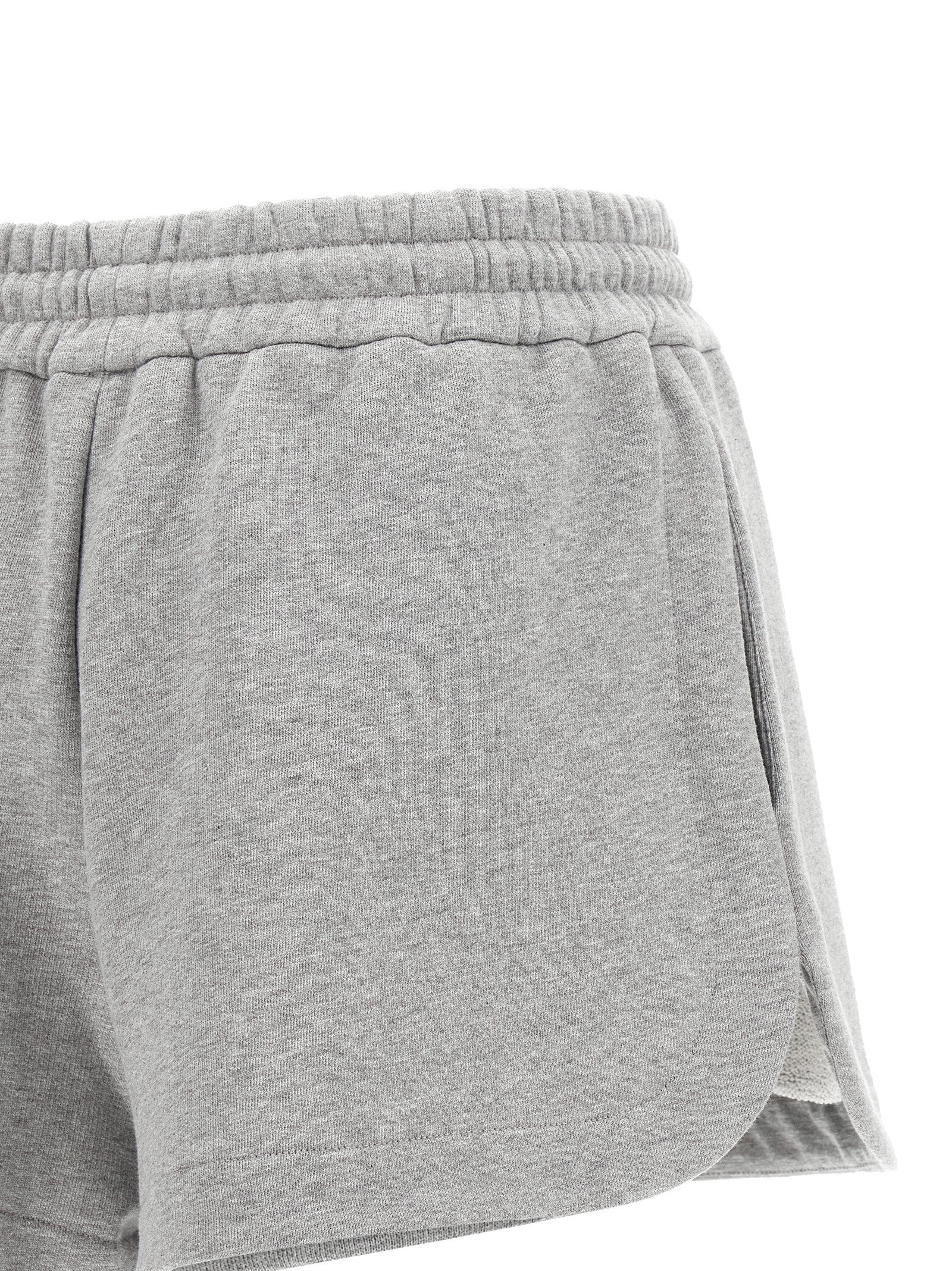 Fendi Gray Cotton Bermuda Shorts