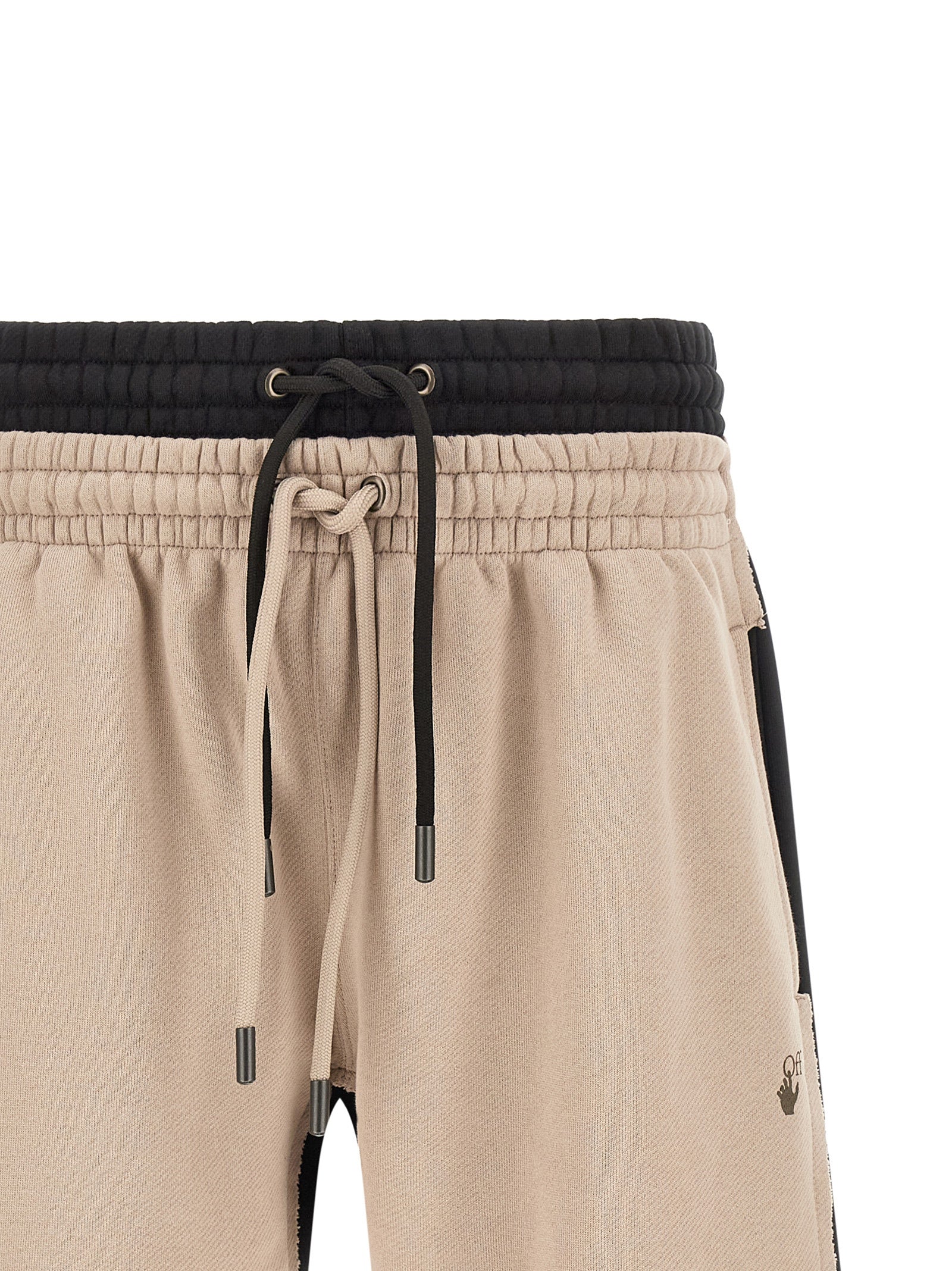 Off-White Multicolor Cotton Bermuda Shorts