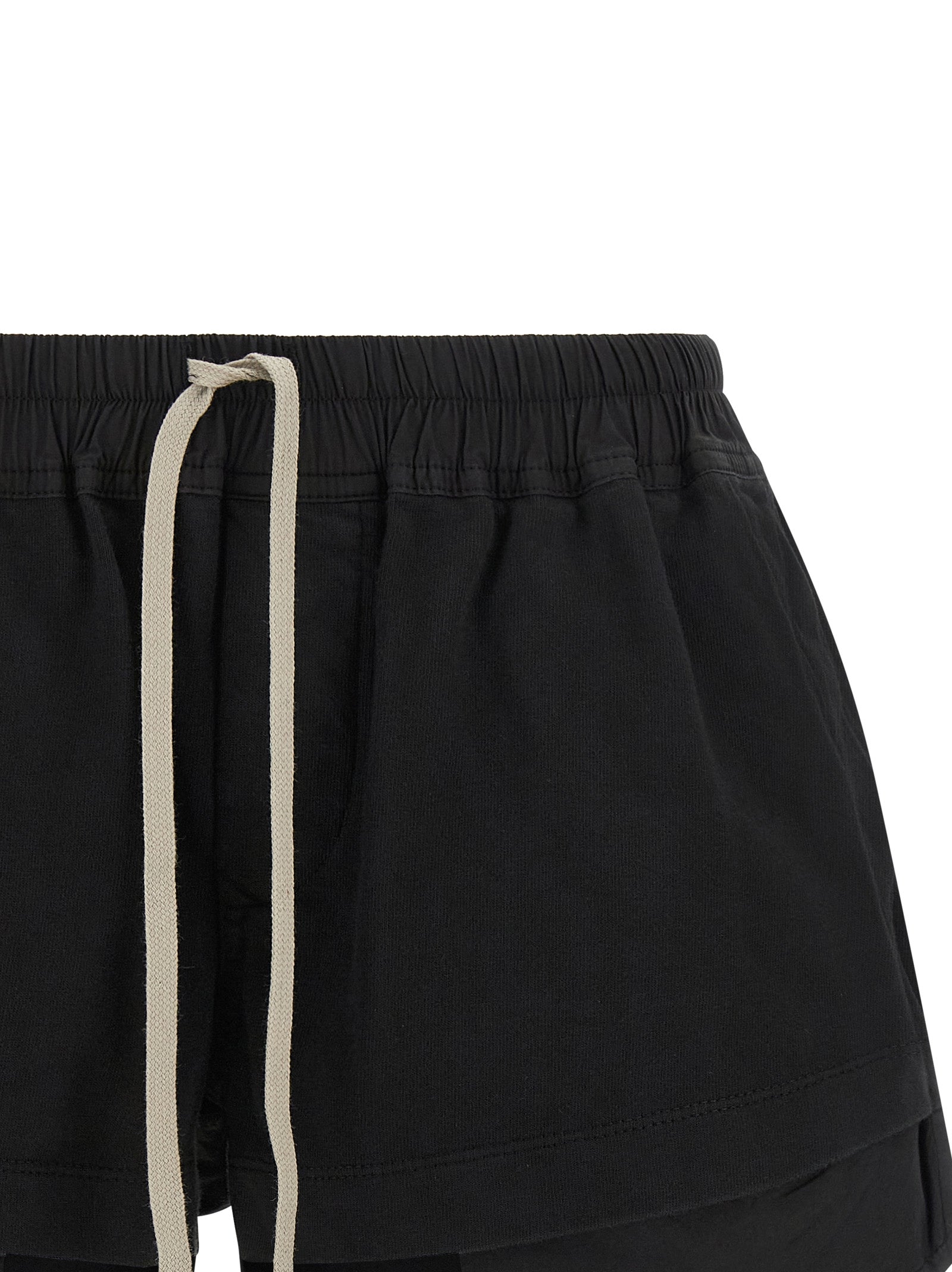 DRKSHDW Black Cotton Bermuda Shorts