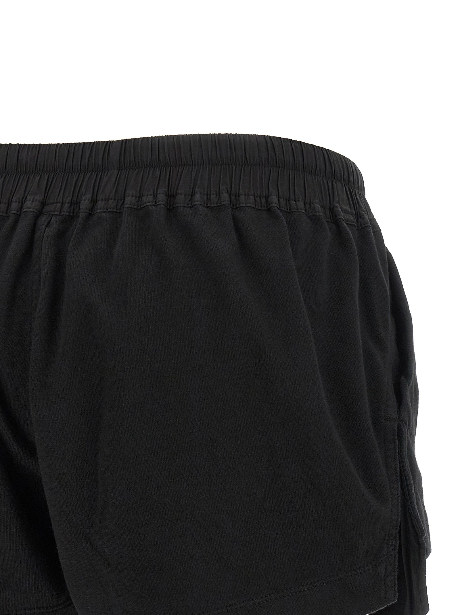 DRKSHDW Black Cotton Bermuda Shorts