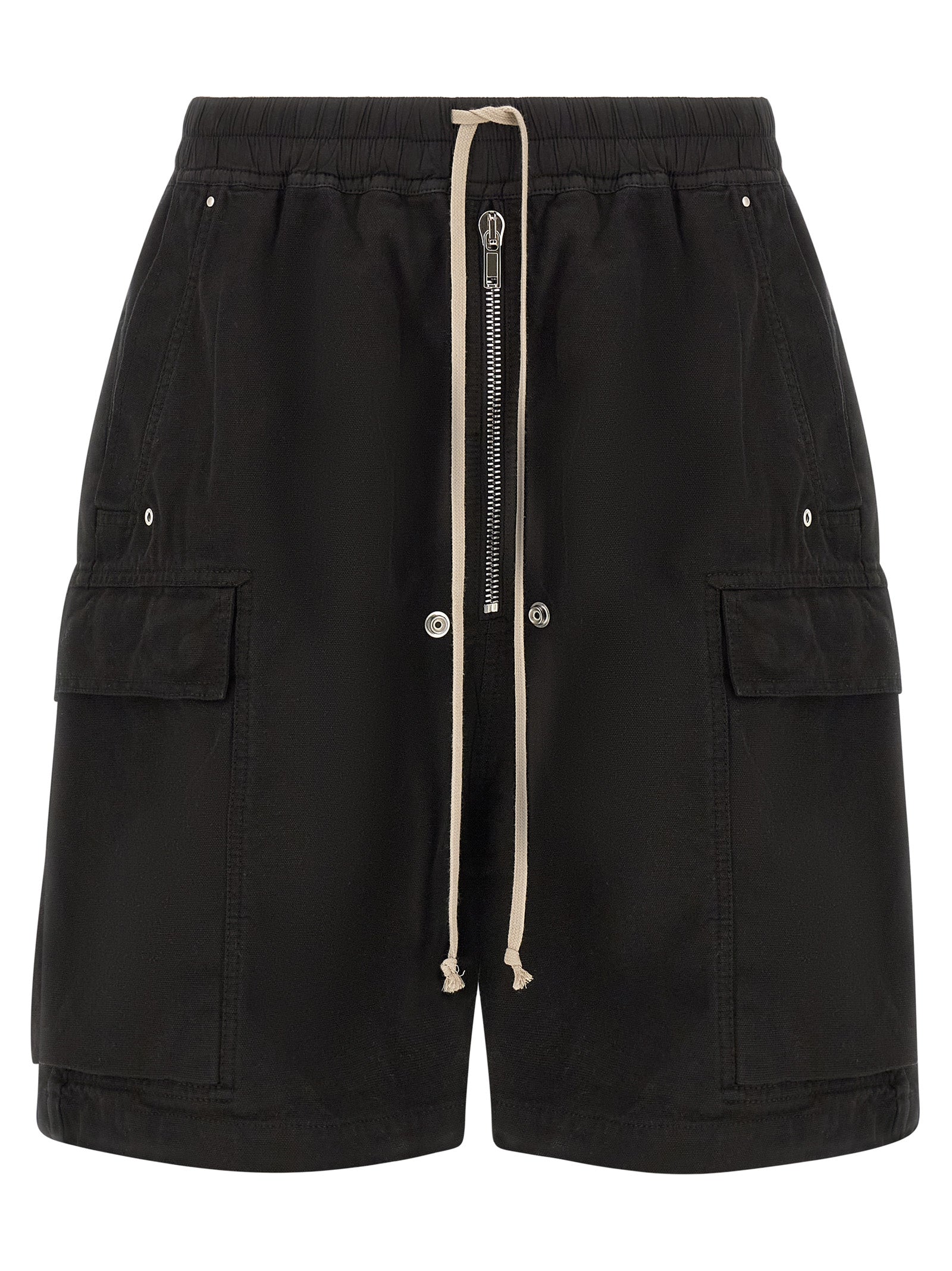 DRKSHDW Black Cotton Bermuda Shorts