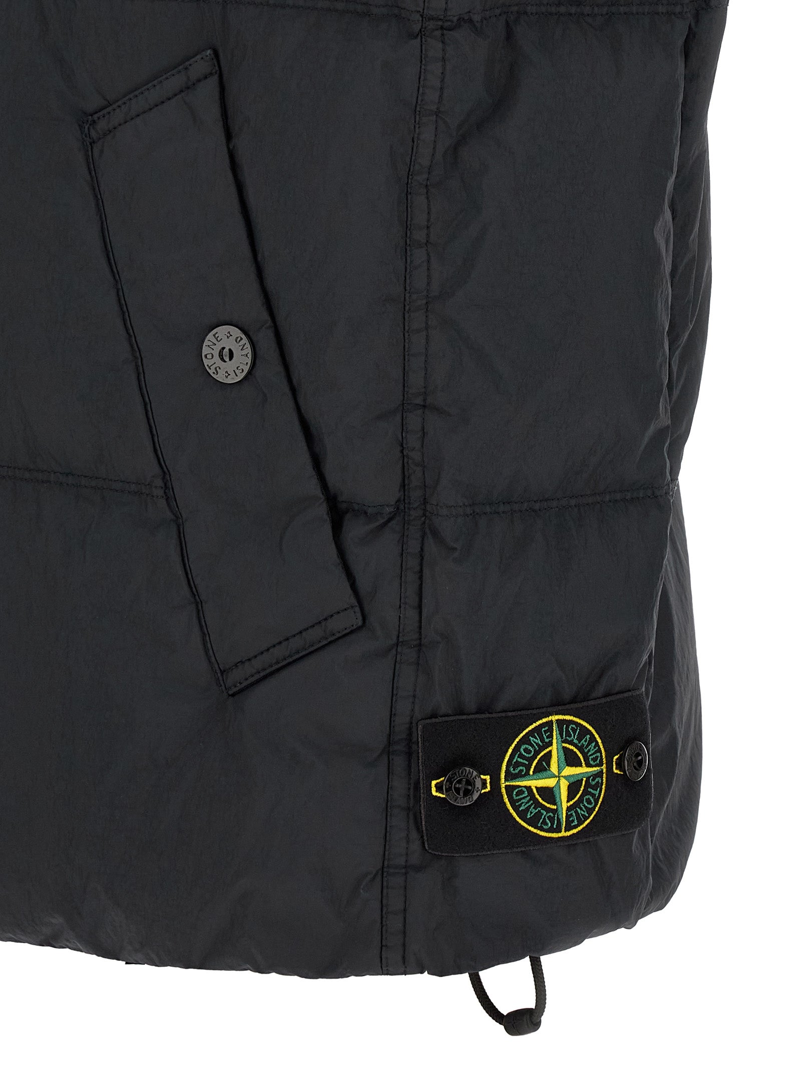 Stone Island Blue Polyamide Sleeveless Jacket