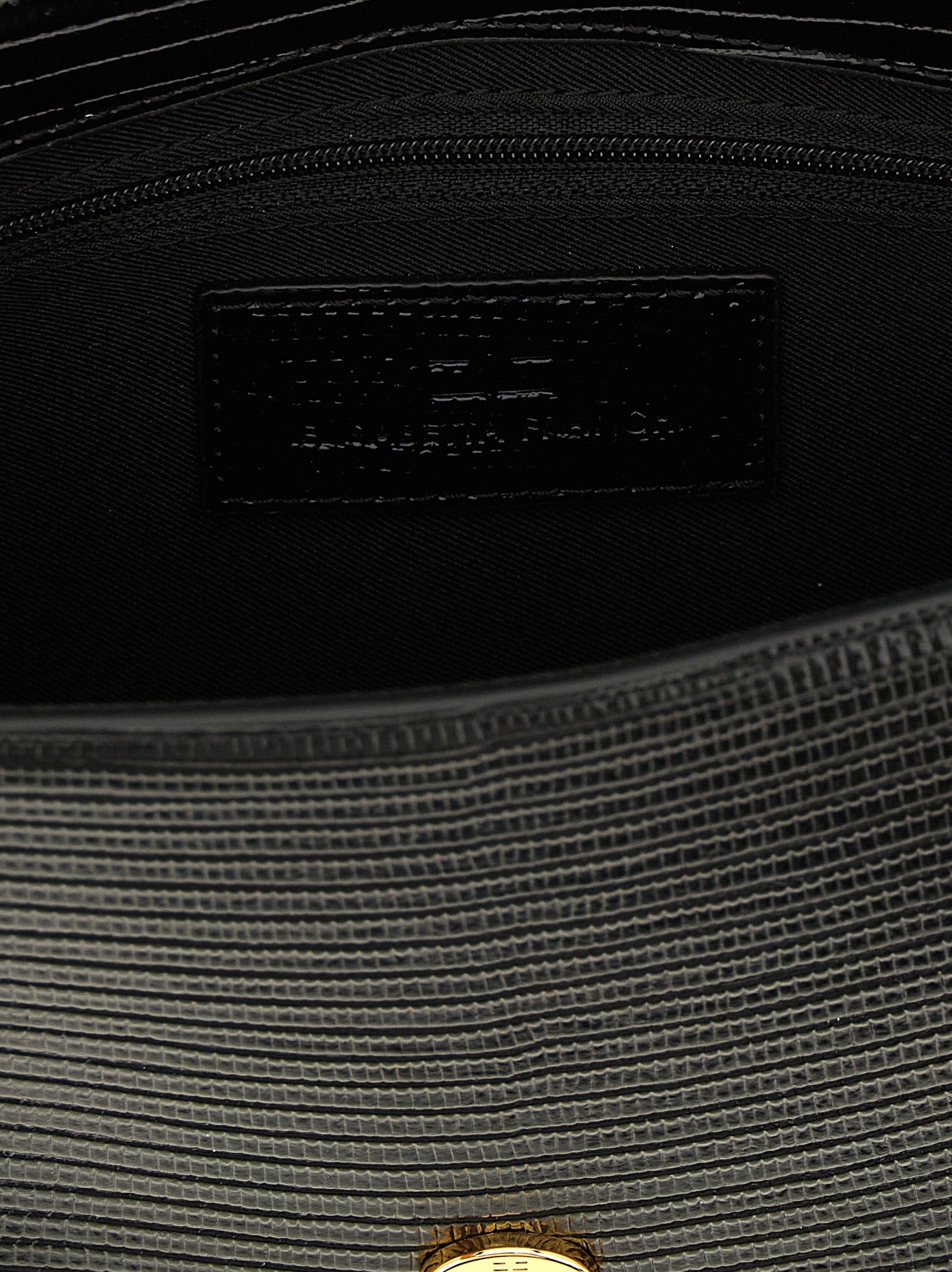 Elisabetta Franchi Black Polyester Clutch Bag