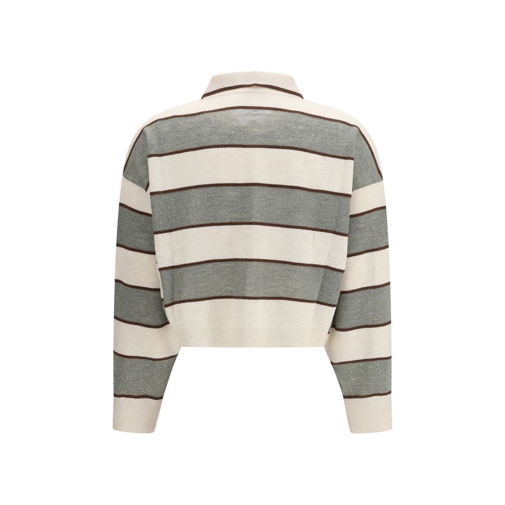 Brunello Cucinelli Multicolor Wool Oves Aries T-Shirt