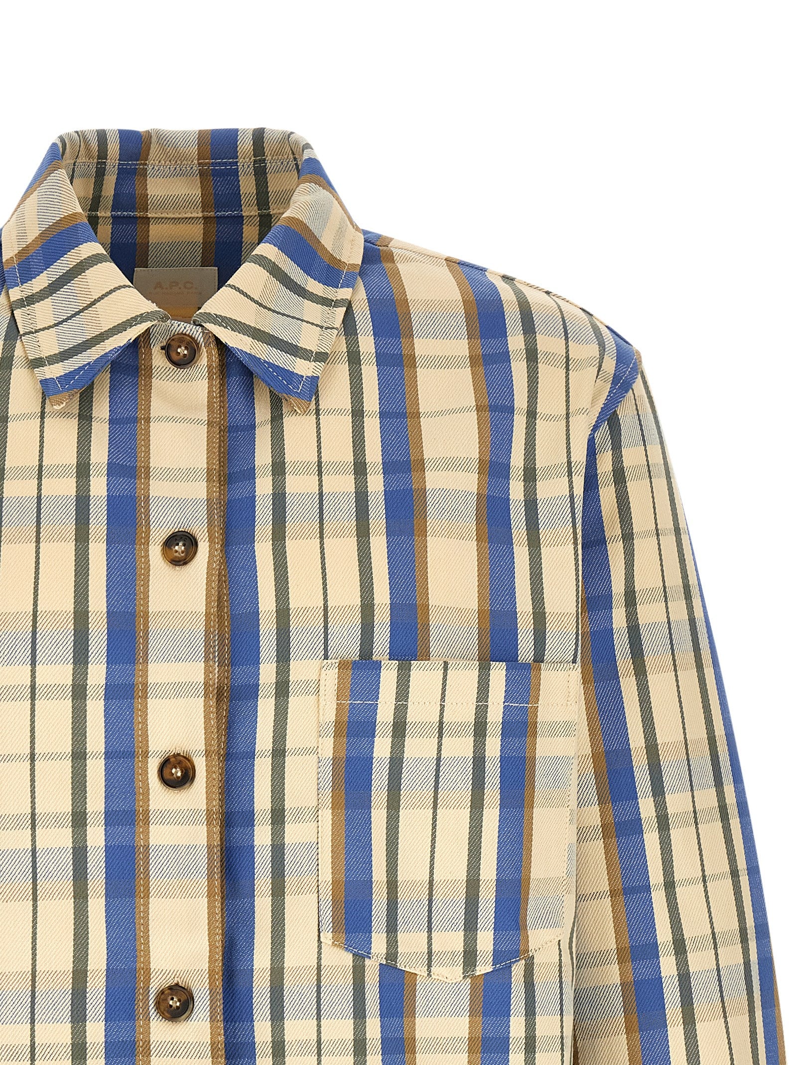 A.P.C. Bicolor Cotton Blouse