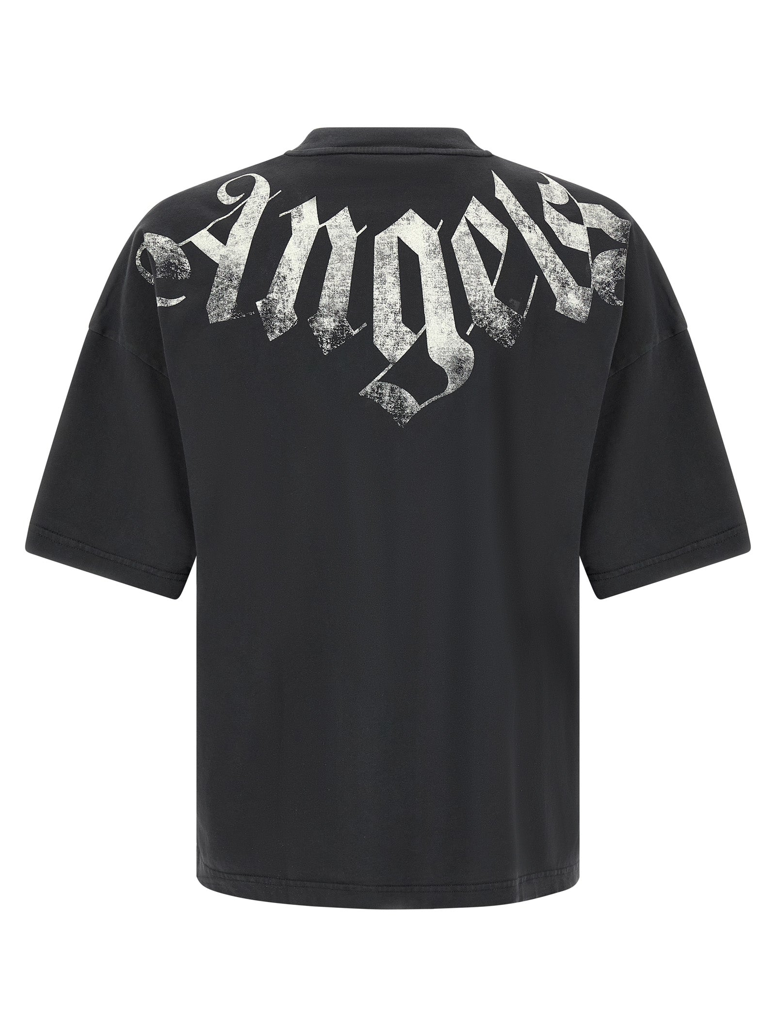 Palm Angels Black Cotton T-Shirt