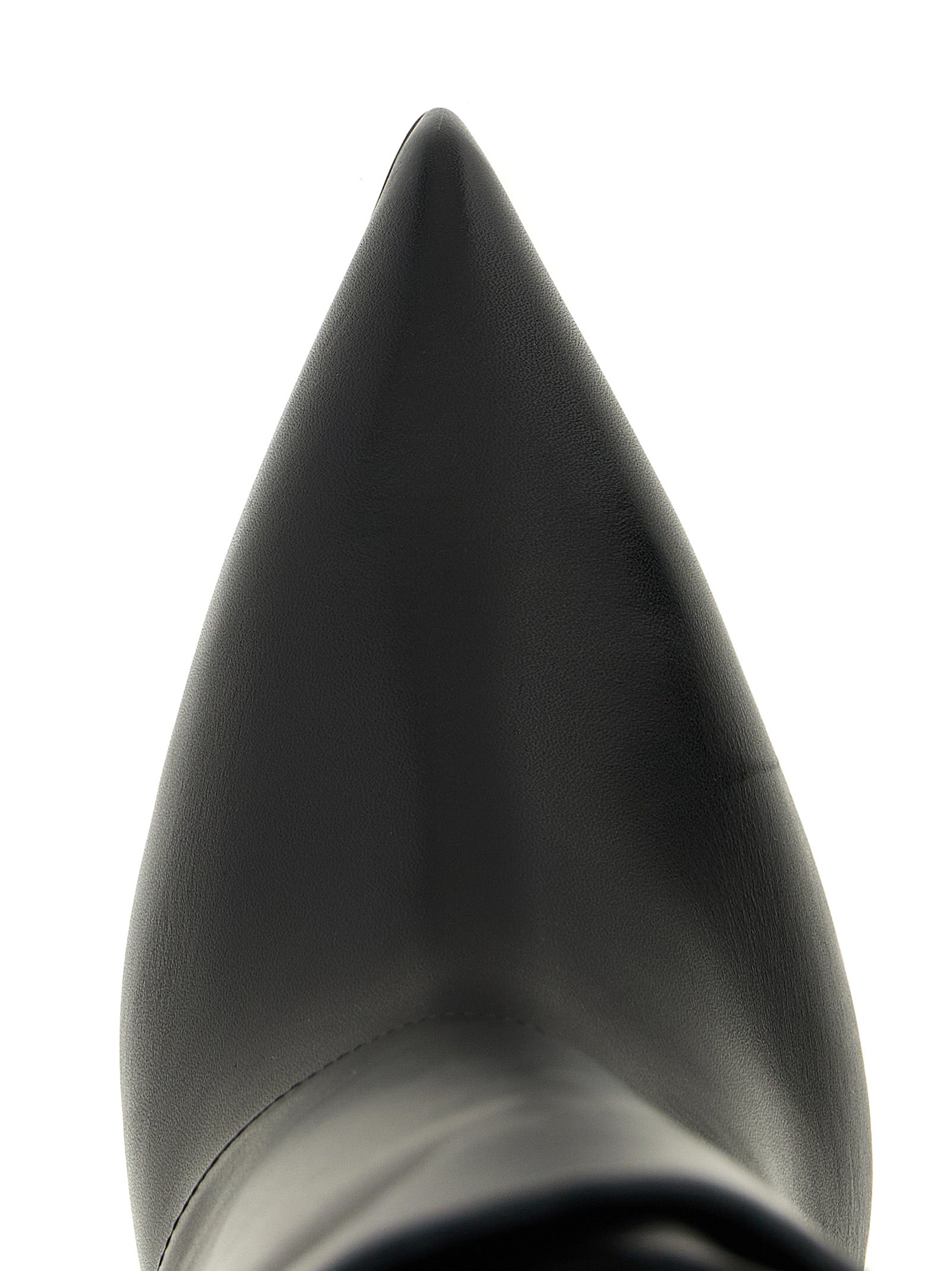 Balmain Black Calfskin Over The Knee