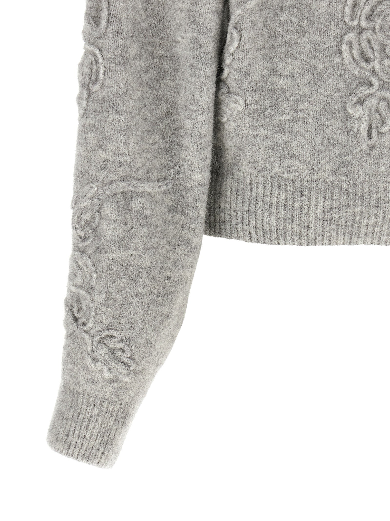 ROTATE BIRGER CHRISTENSEN Gray Wool Cardigan