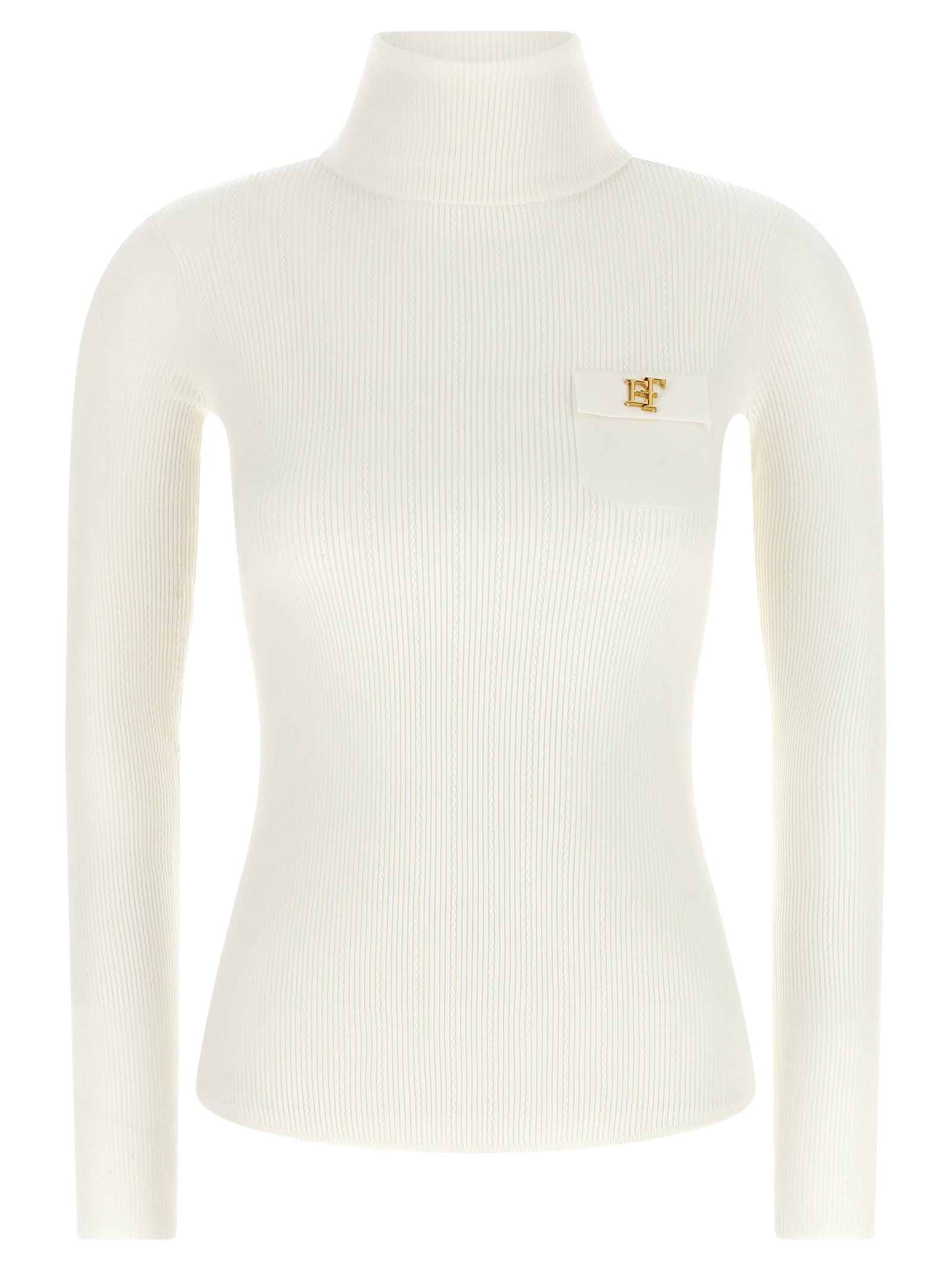 Elisabetta Franchi White Lycra Cardigan